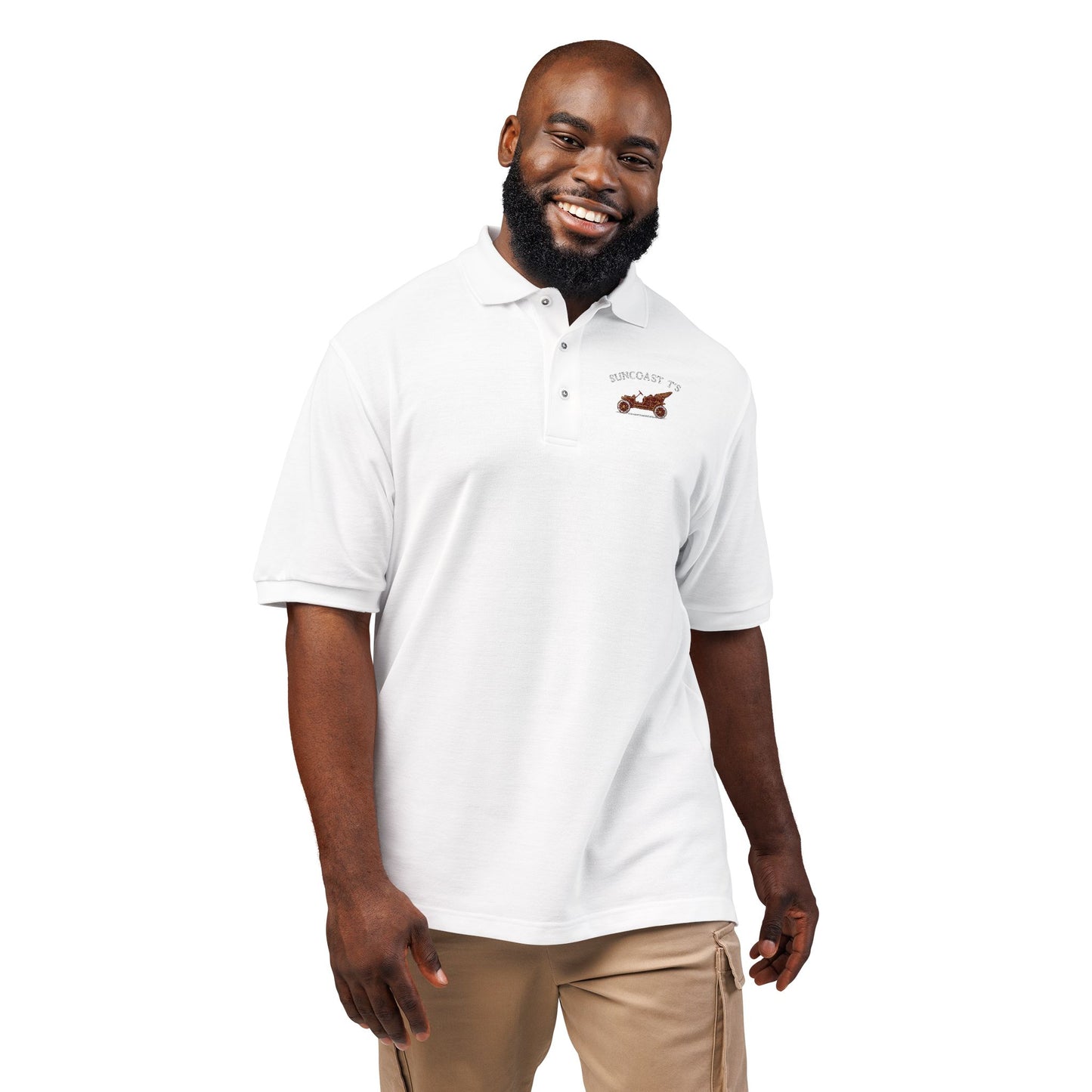 Suncoast T's - Stylish Embroidered Unisex Polo Shirt for Casual Wear