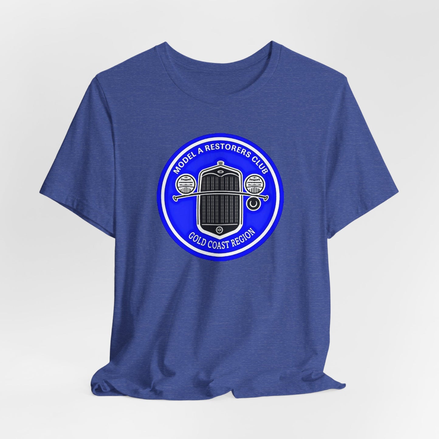 Model A Restorers Club Gold Coast Region T‑Shirt (large logo)