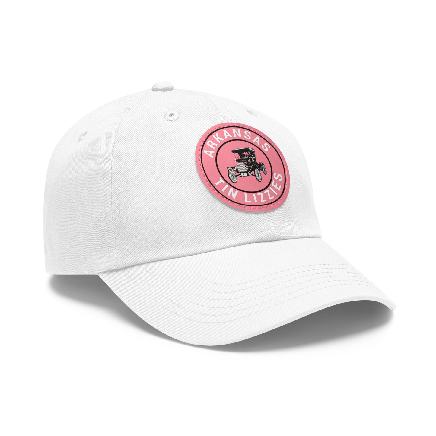 Arkansas Tin Lizzies Dad Hat with Leather Patch (Round)