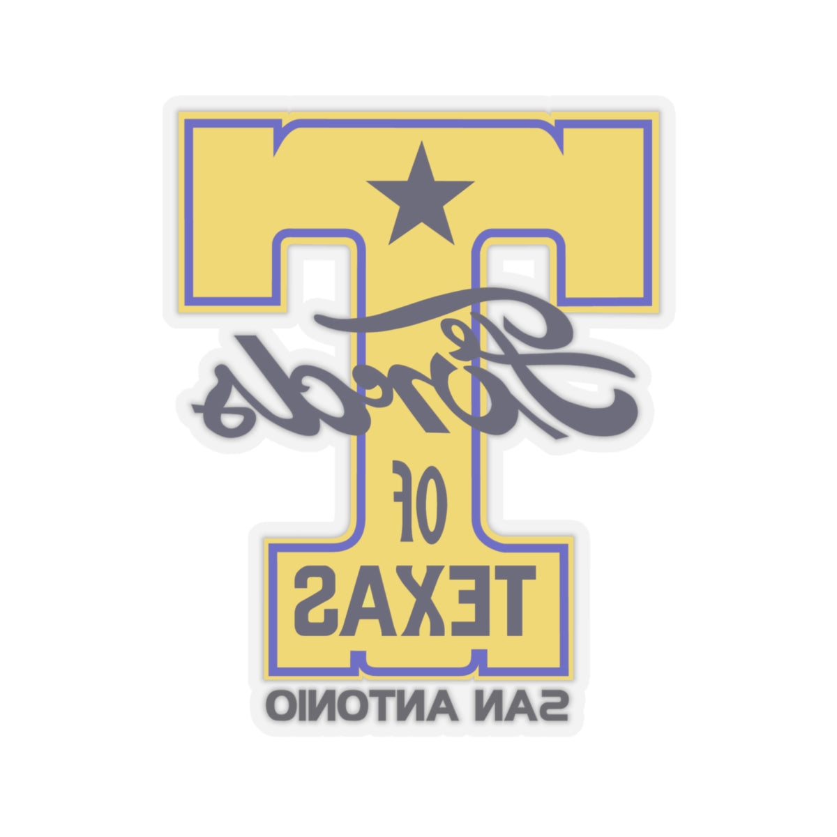 T Fords of Texas REVERSE image Kiss-Cut Stickers - (get the transparent for inside of your "T" windshield)