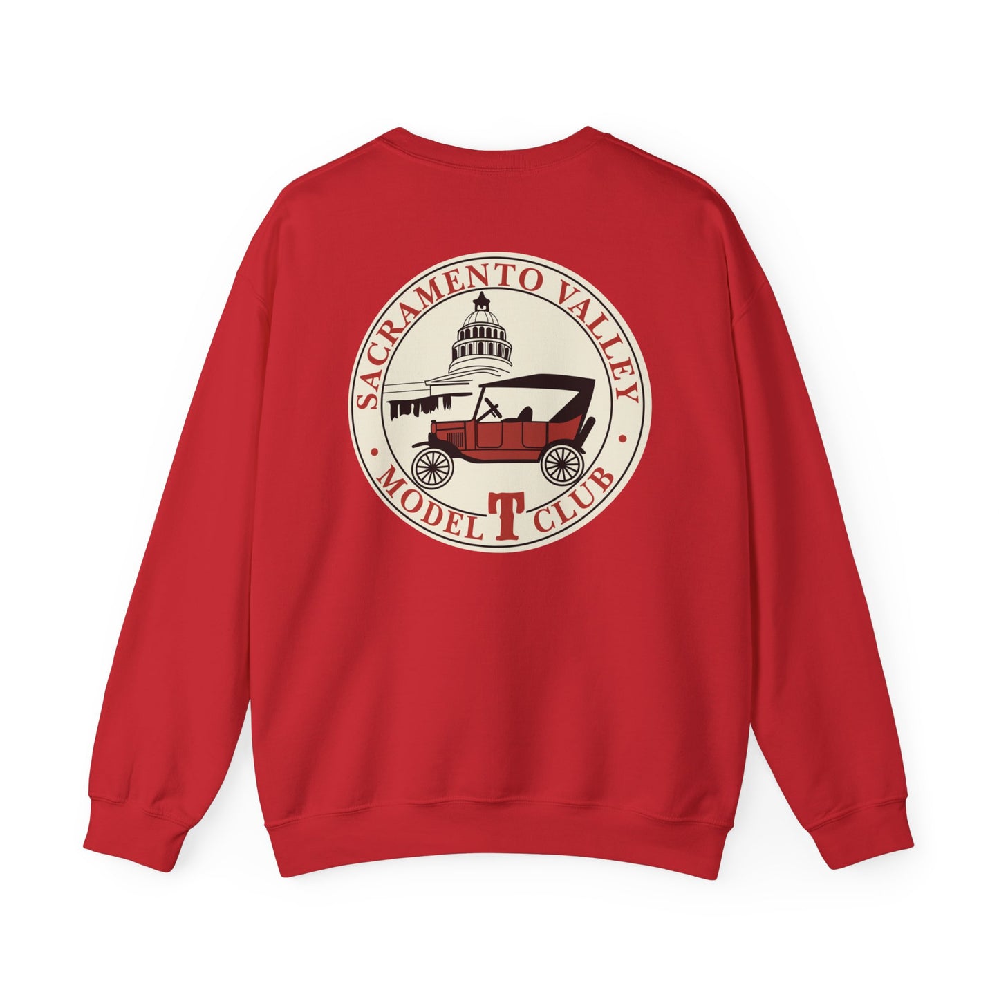Sacramento Valley Model T Club (front and back logo) Unisex Heavy Blend™ Crewneck Sweatshirt