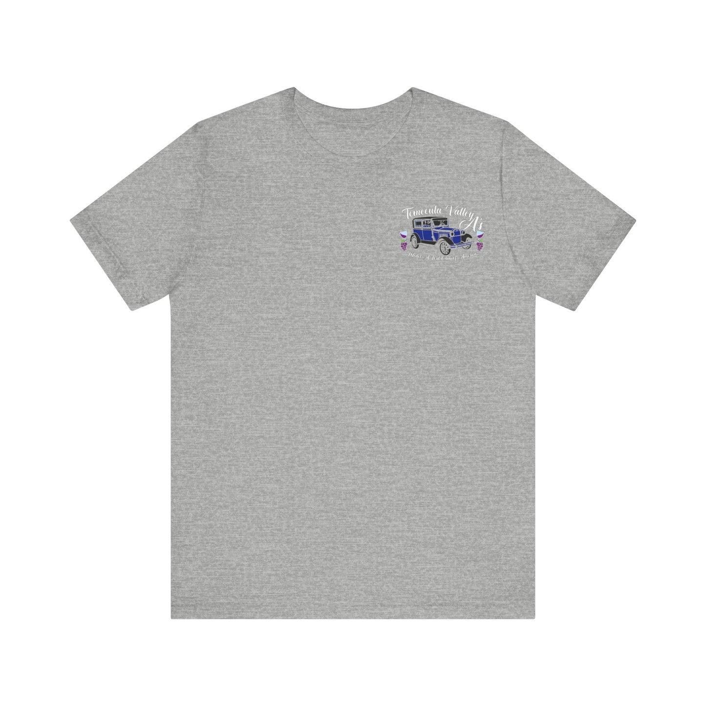 Temecula Valley A's (front and back print) Unisex Jersey Short Sleeve Tee