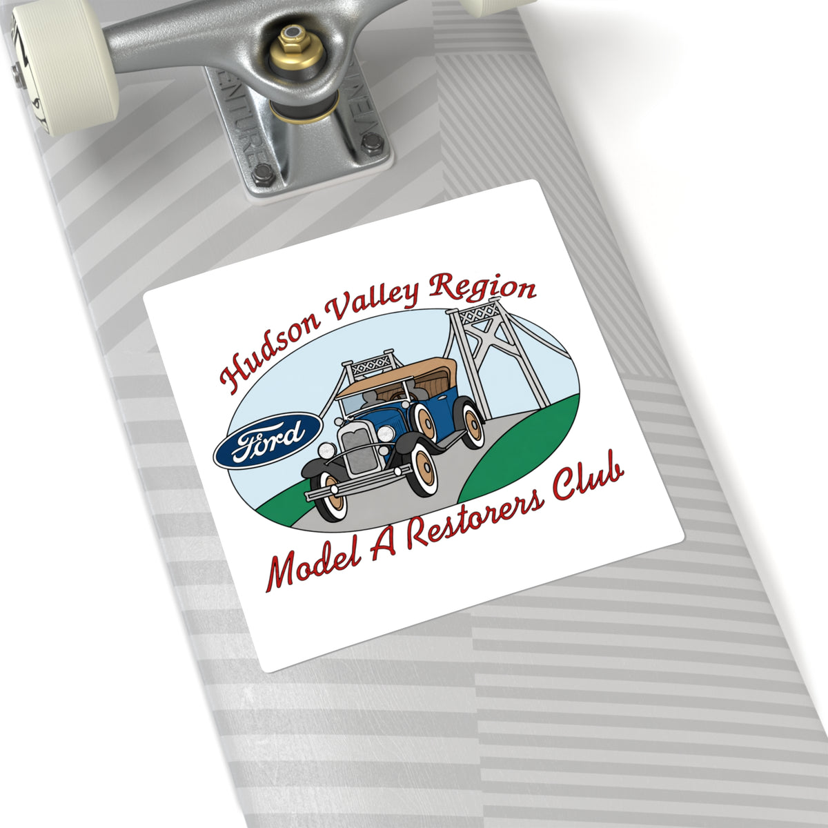 Hudson Valley Region Model A Restorers Club Square Sticker