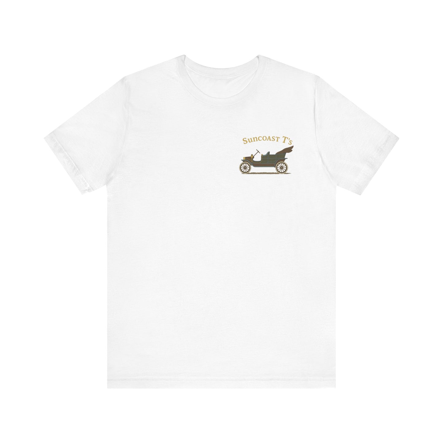 Suncoast T's (small logo) - Unisex Jersey Short Sleeve Tee
