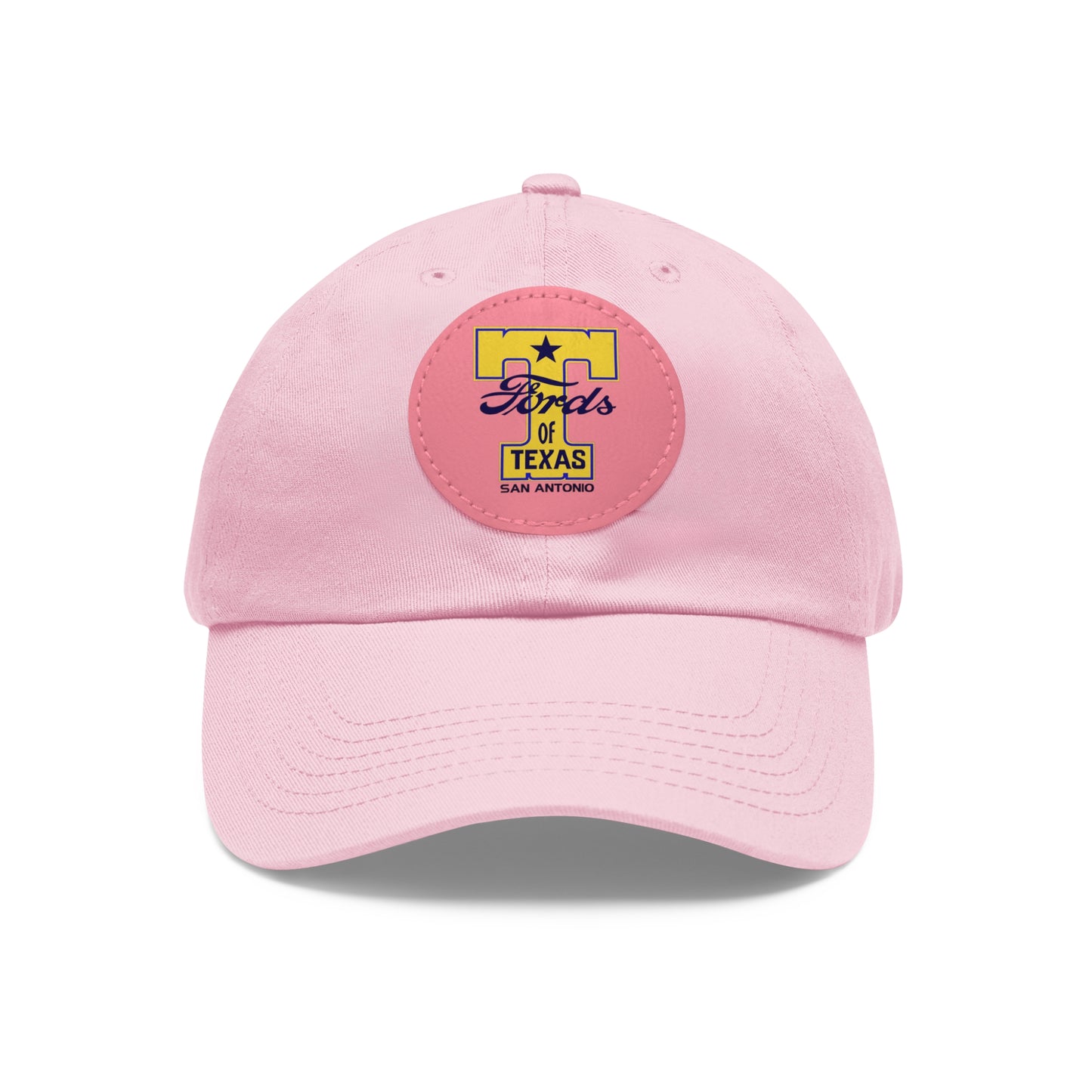 T Fords of Texas Dad Hat with Leather Patch (Round)
