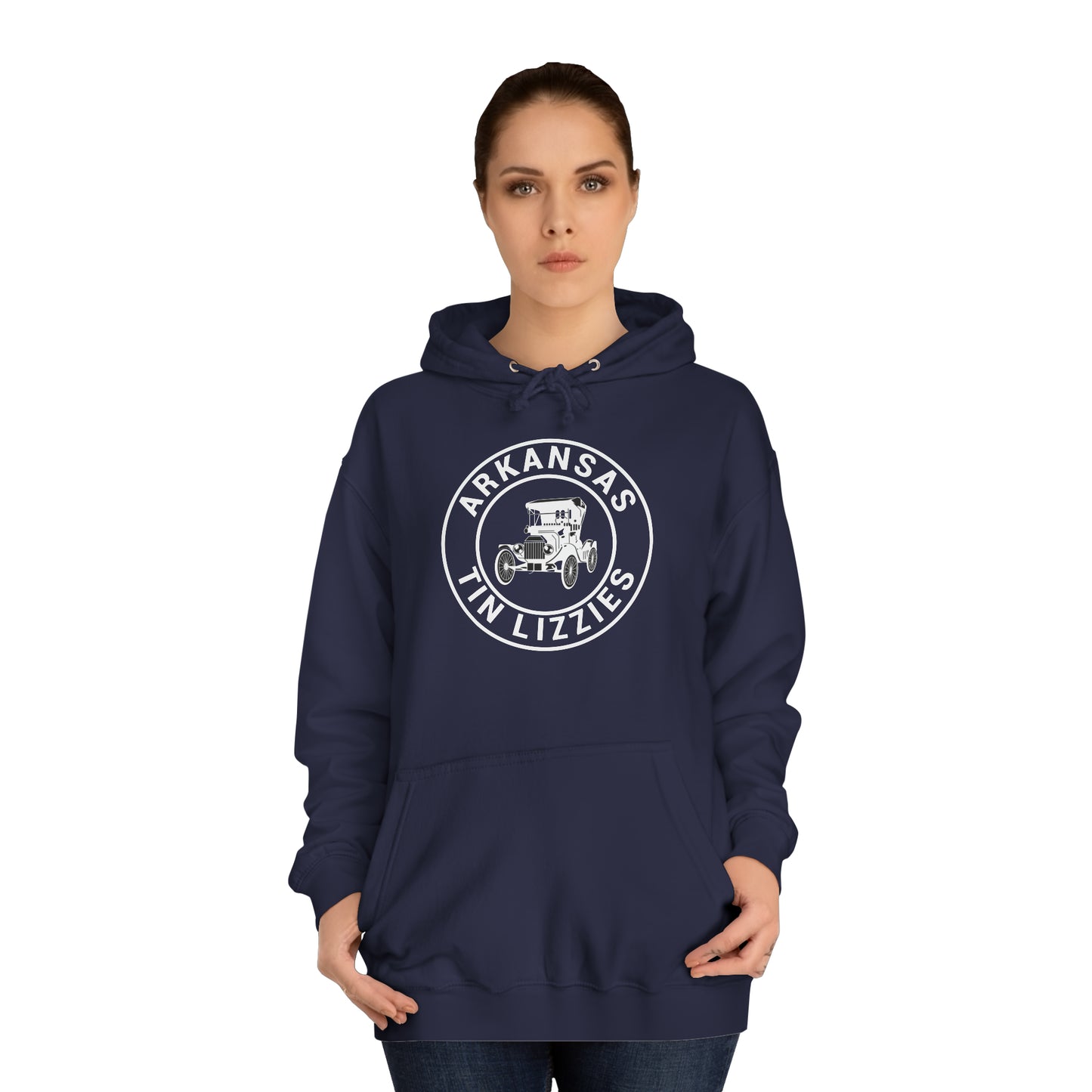 Arkansas Tin Lizzies Unisex College Hoodie