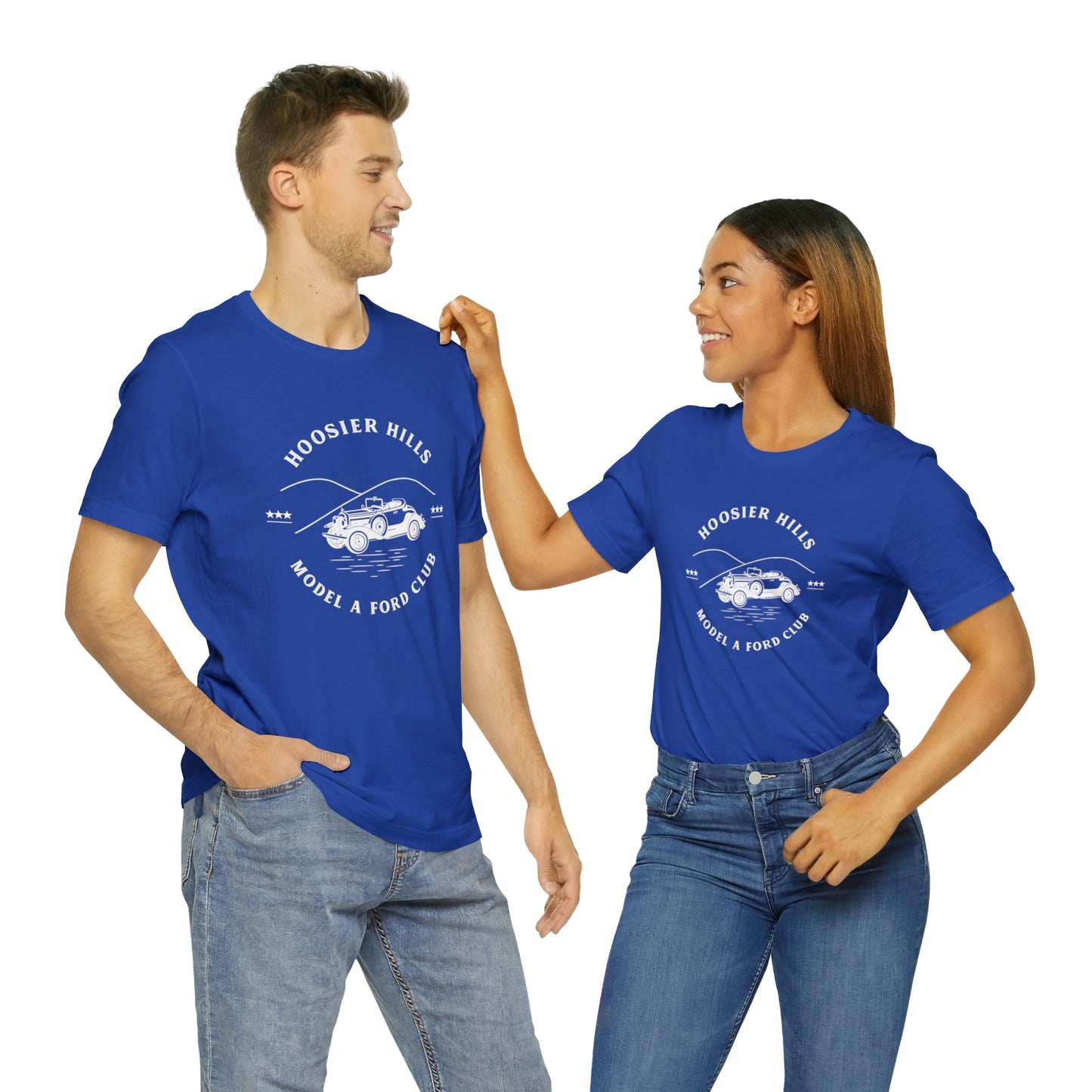 Hoosier Hills Model A Ford Club Unisex Jersey Short Sleeve Tee