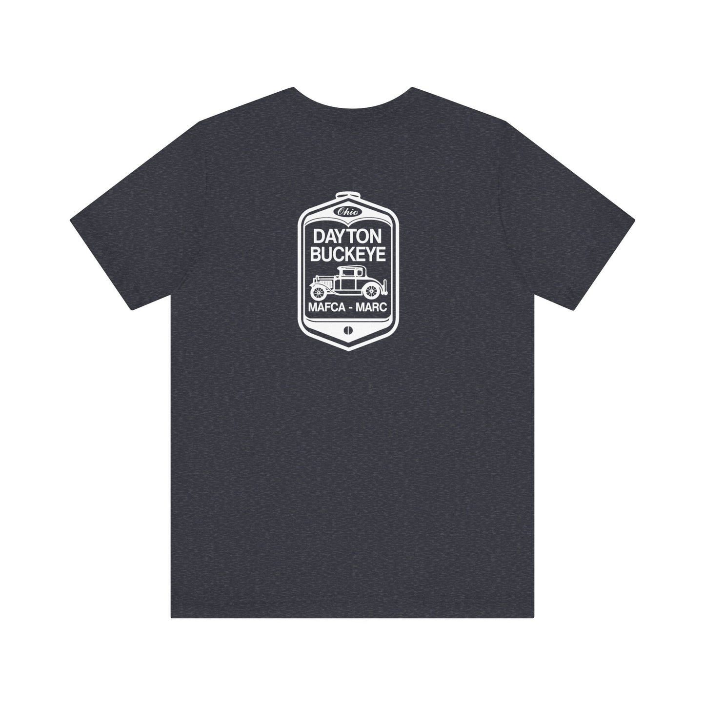 Dayton Buckeye (front and back logo) Unisex Jersey Short Sleeve Tee