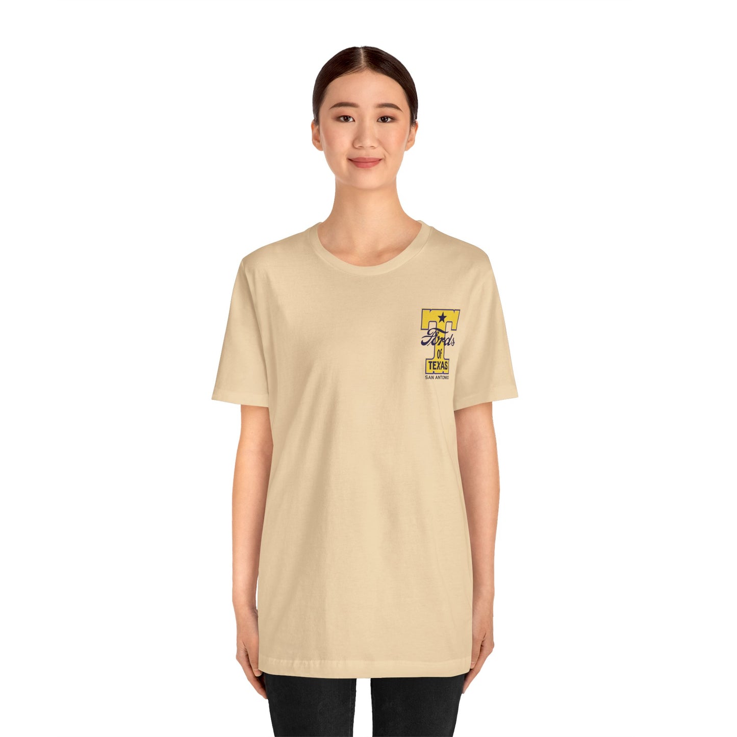 T Fords of Texas (front and back print) Unisex Jersey Short Sleeve Tee