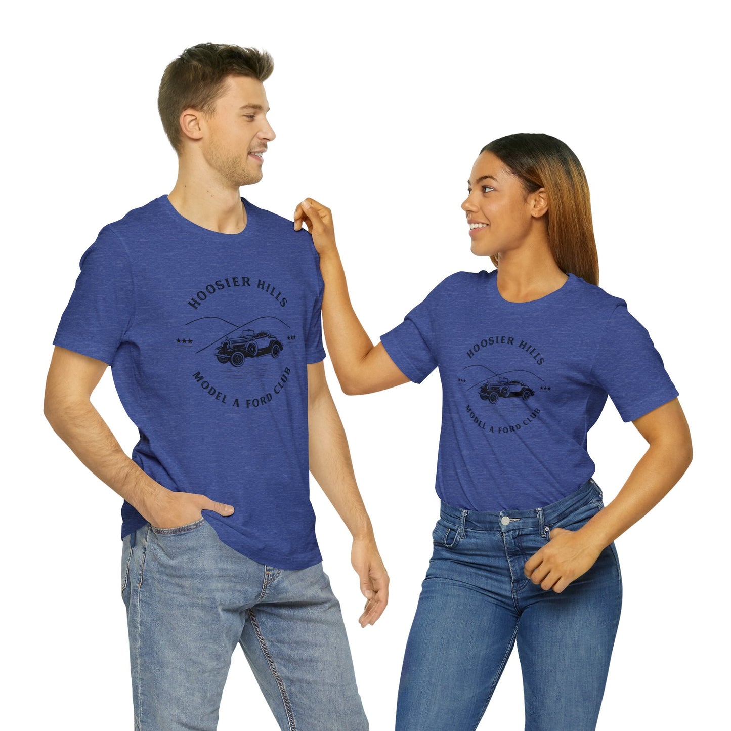 Hoosier Hills Model A Ford Club Unisex Jersey Short Sleeve Tee
