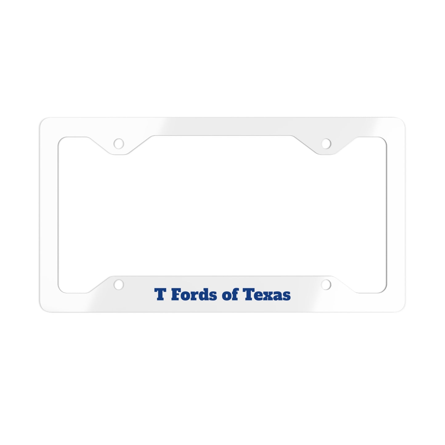 T Fords of Texas Metal License Plate Frame - Perfect for Ford Enthusiasts and Texas Lovers