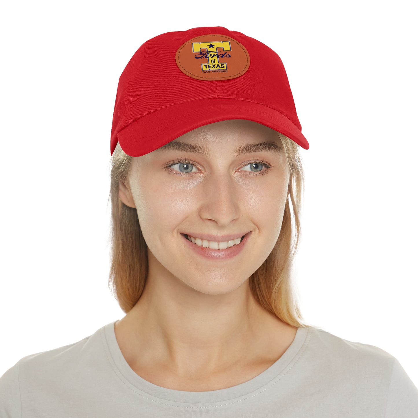 T Fords of Texas Dad Hat with Leather Patch (Round)