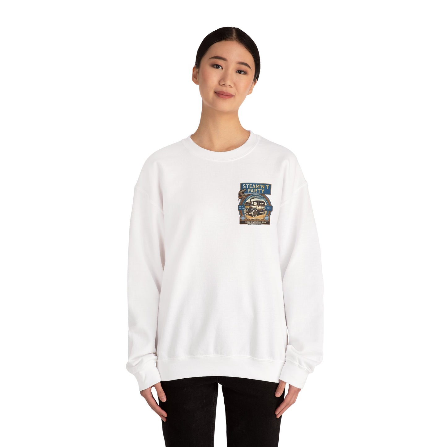 Foothills Model T Ford Club STEAM'N T PARTY Sweatshirt (front and back logos)