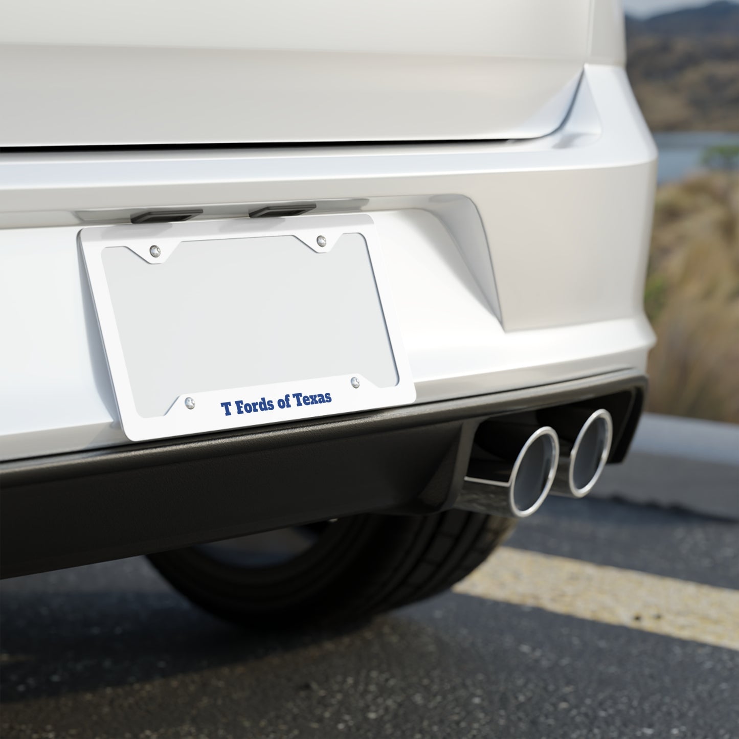 T Fords of Texas Metal License Plate Frame - Perfect for Ford Enthusiasts and Texas Lovers