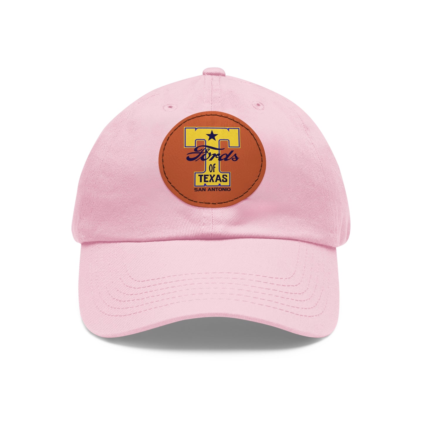 T Fords of Texas Dad Hat with Leather Patch (Round)