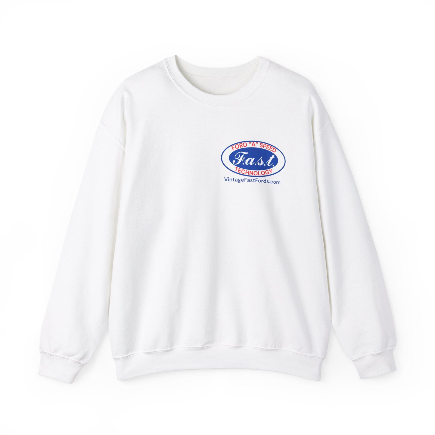 F.A.S.T. Ford "A" Speed Technology (front & back logo) Unisex Crewneck Sweatshirt