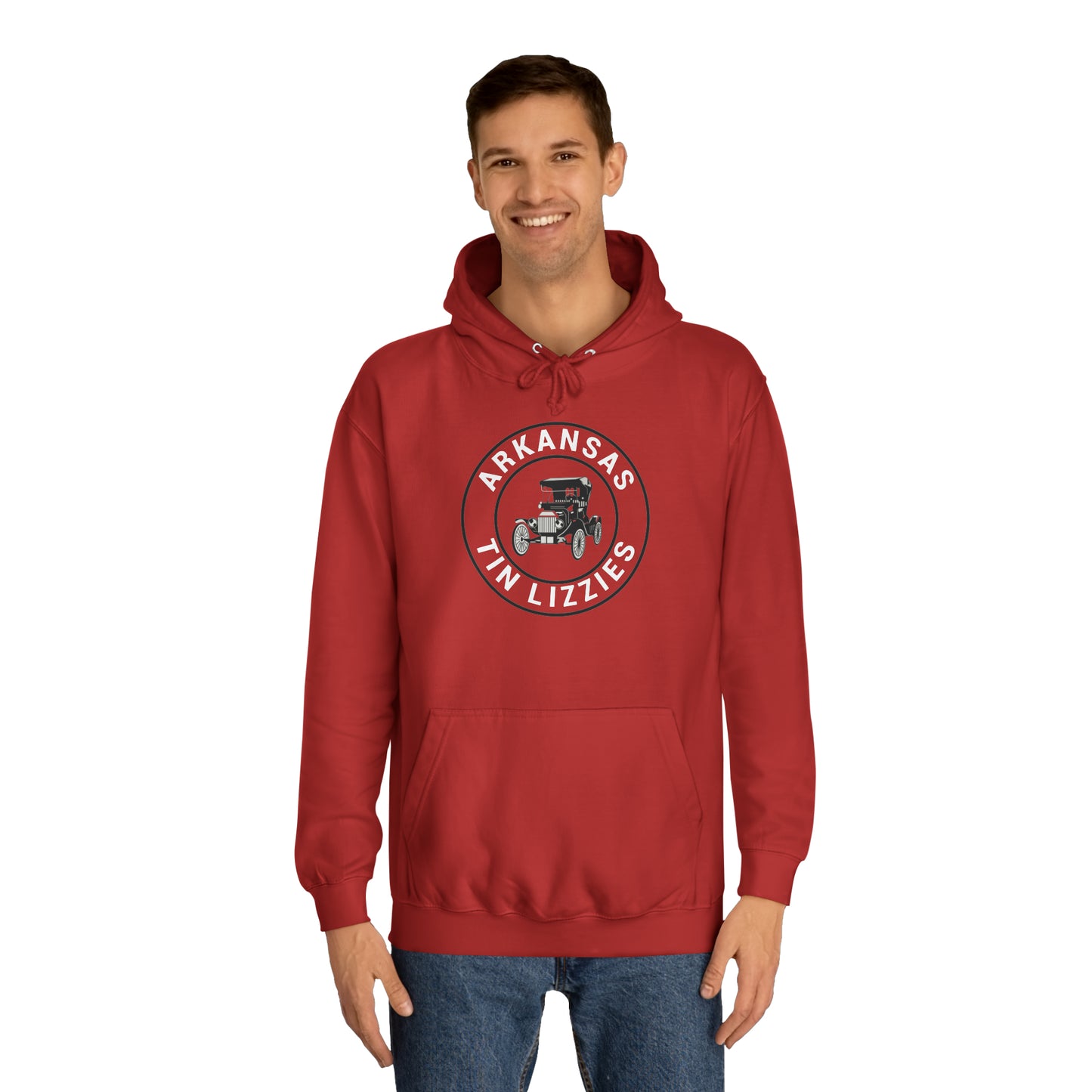 Arkansas Tin Lizzies Unisex College Hoodie