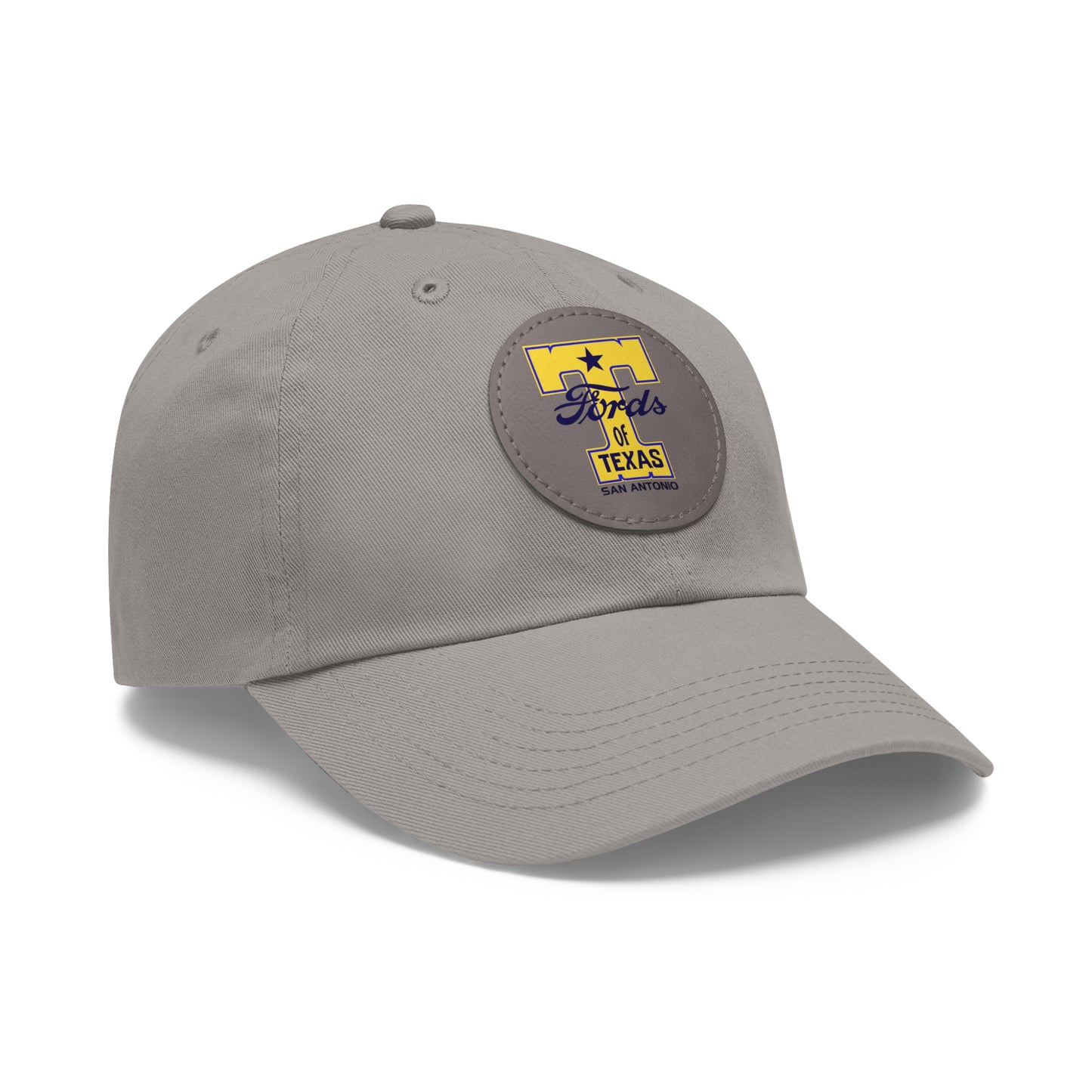 T Fords of Texas Dad Hat with Leather Patch (Round)
