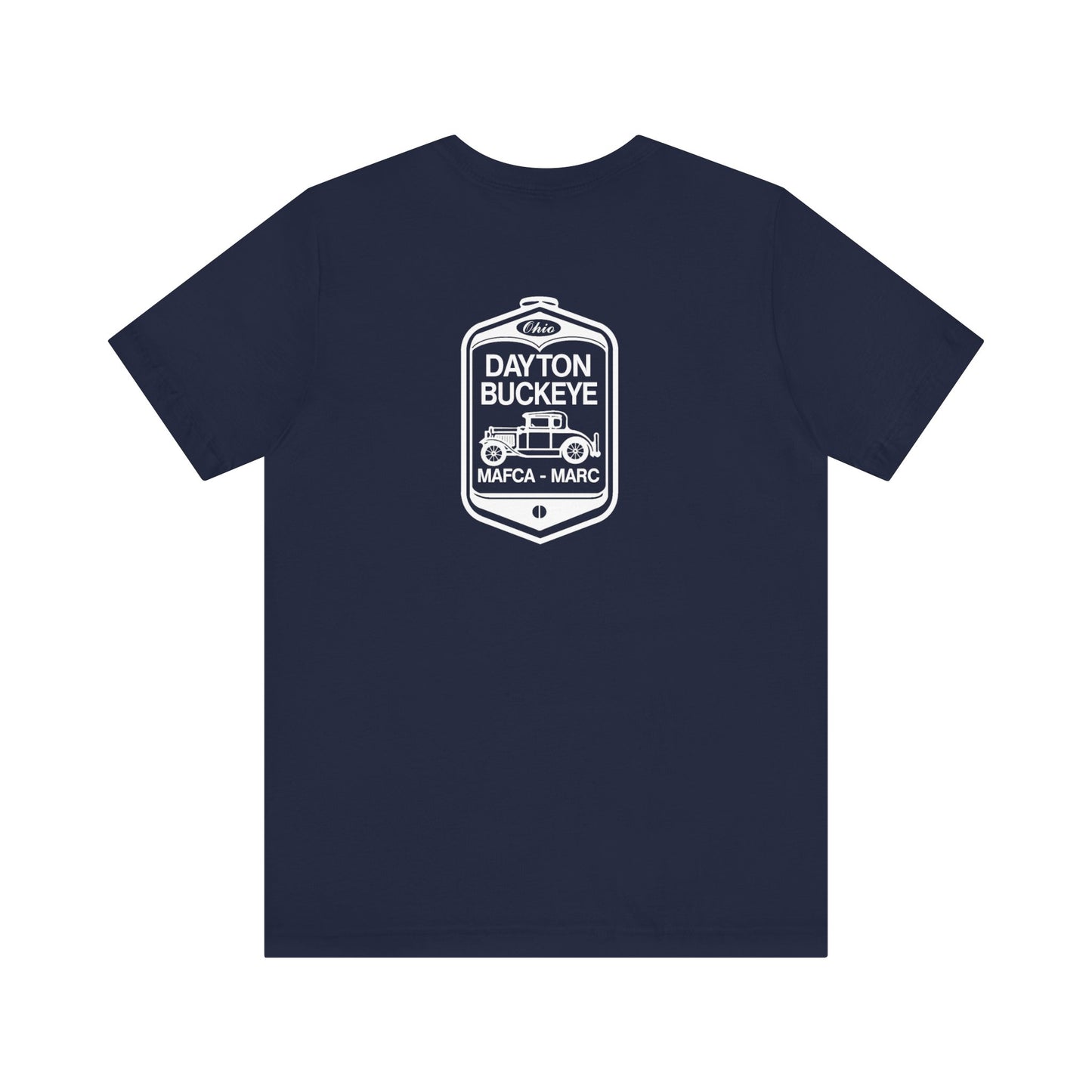 Dayton Buckeye (front and back logo) Unisex Jersey Short Sleeve Tee