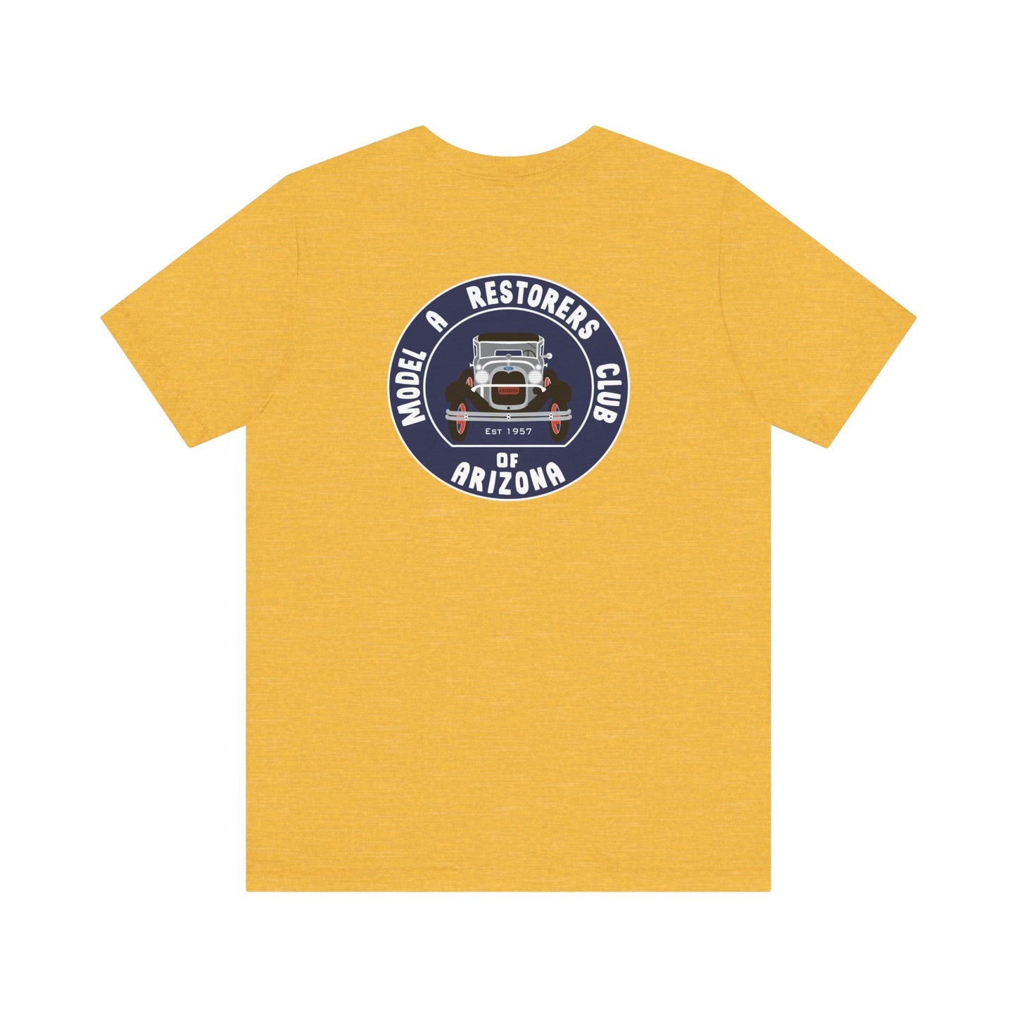 MARC of Arizona (front and back logos) Unisex Jersey Tee - Classic Car Enthusiast Shirt