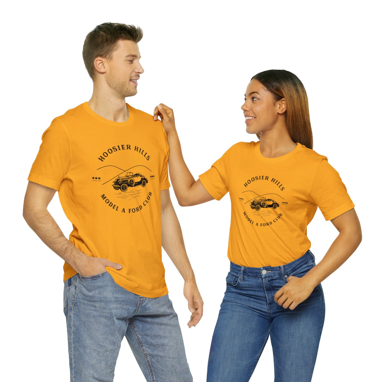 Hoosier Hills Model A Ford Club Unisex Jersey Short Sleeve Tee