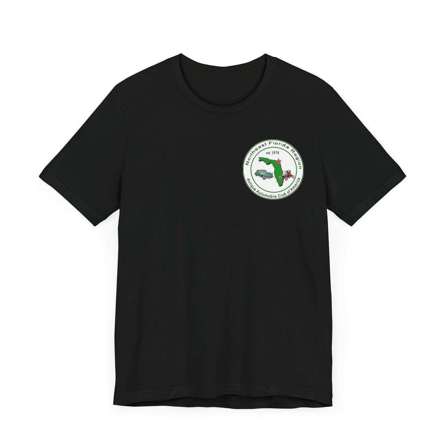 Northeast Florida Region AACA (front and back logos) - Unisex Jersey Shirt for Car Enthusiasts