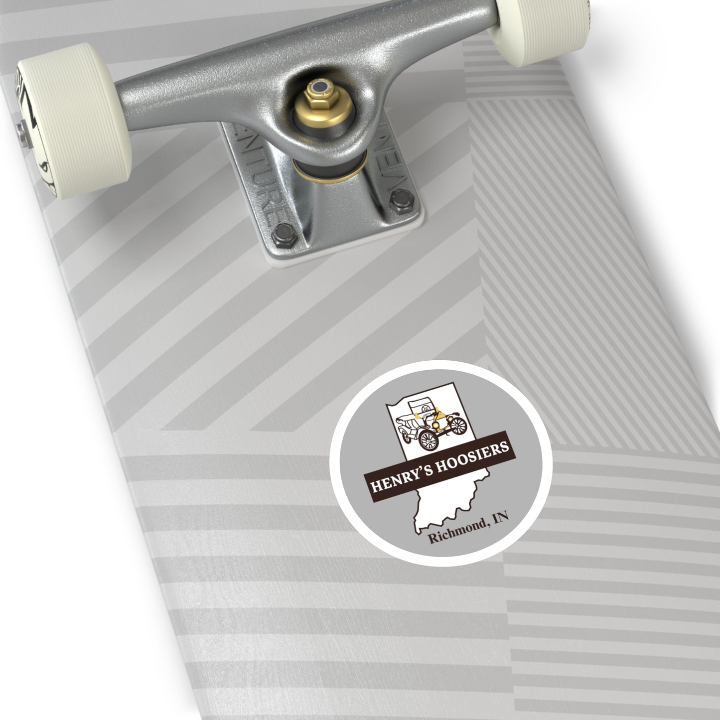 Henry's Hoosiers Round Stickers, Indoor\Outdoor