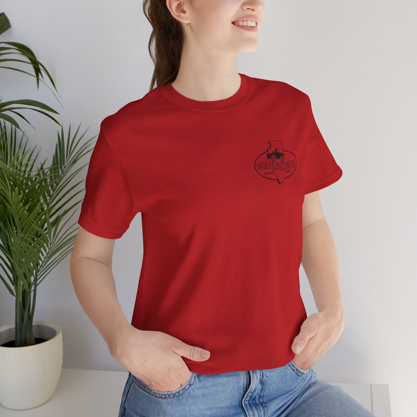 Central Illinois A's Small Logo T-Shirt — Unisex Jersey Short Sleeve Tee