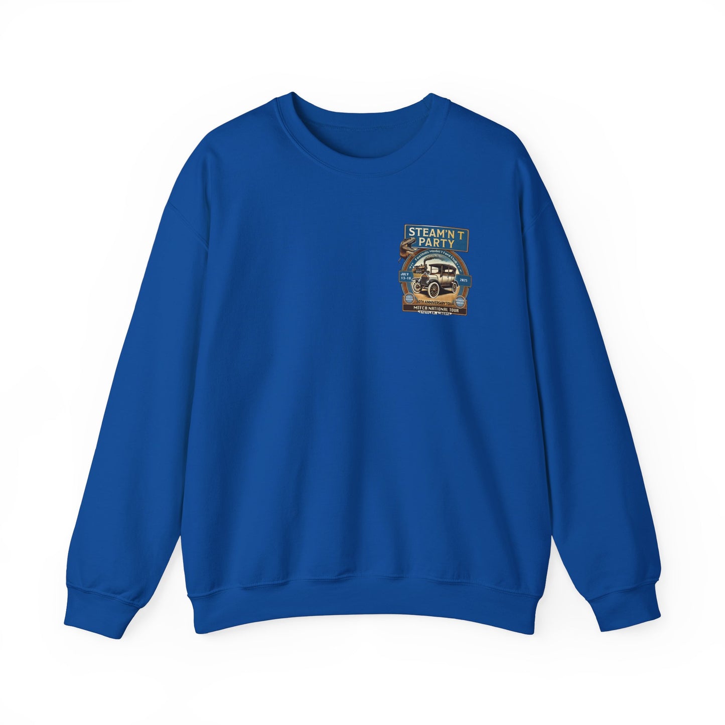 Foothills Model T Ford Club STEAM'N T PARTY Sweatshirt (front and back logos)