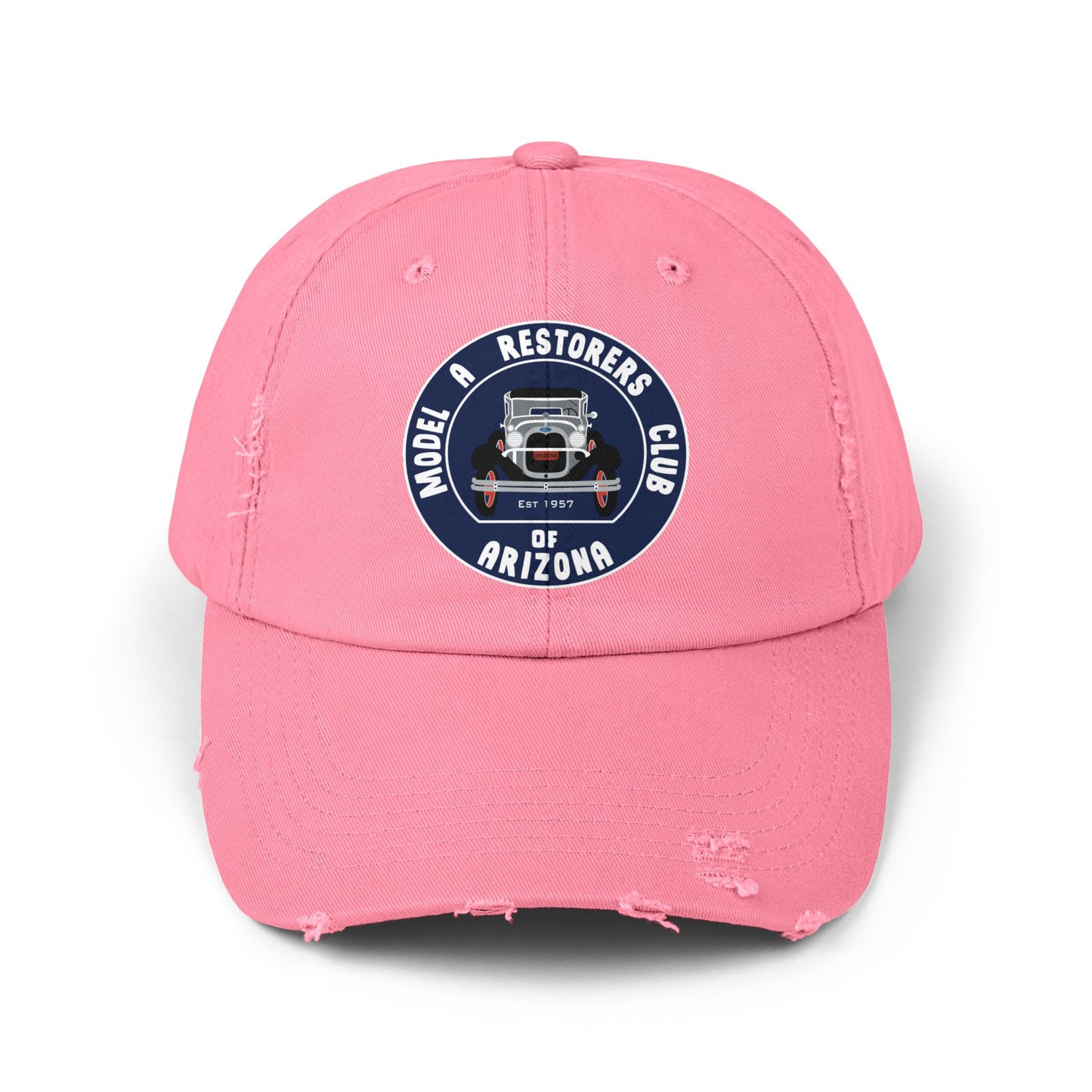 MARC of Arizona Unisex Distressed Cap - Model A Restoration Club of Arizona Emblem