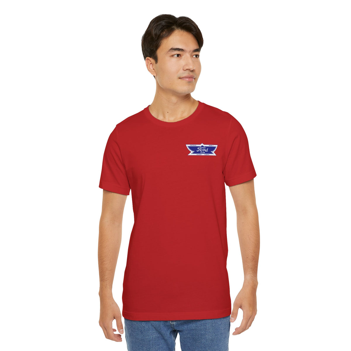 Foothills Model T Club Unisex Soft Tee — Small Front Logo