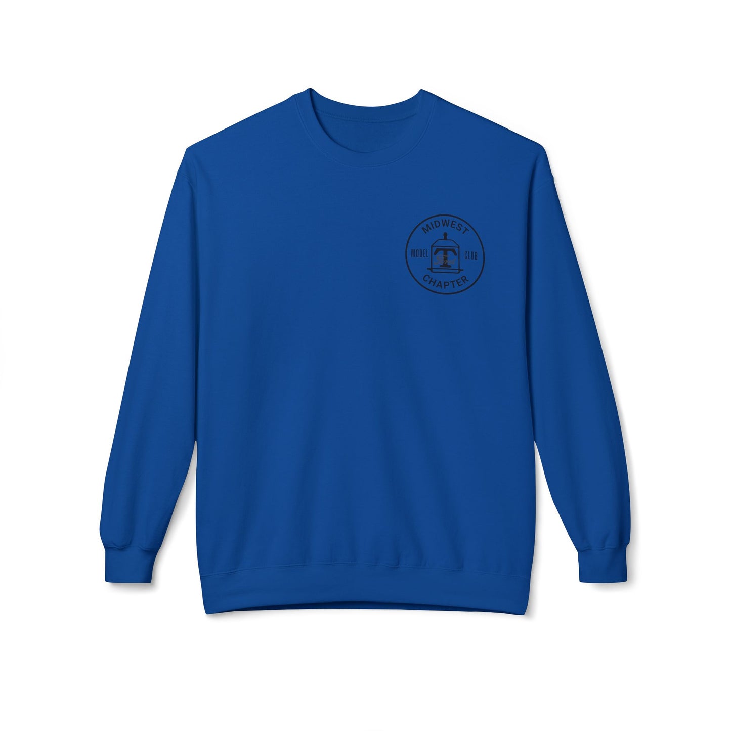 Midwest Chapter - The Model T Ford Club (front logo) Unisex Softstyle Crewneck Sweatshirt