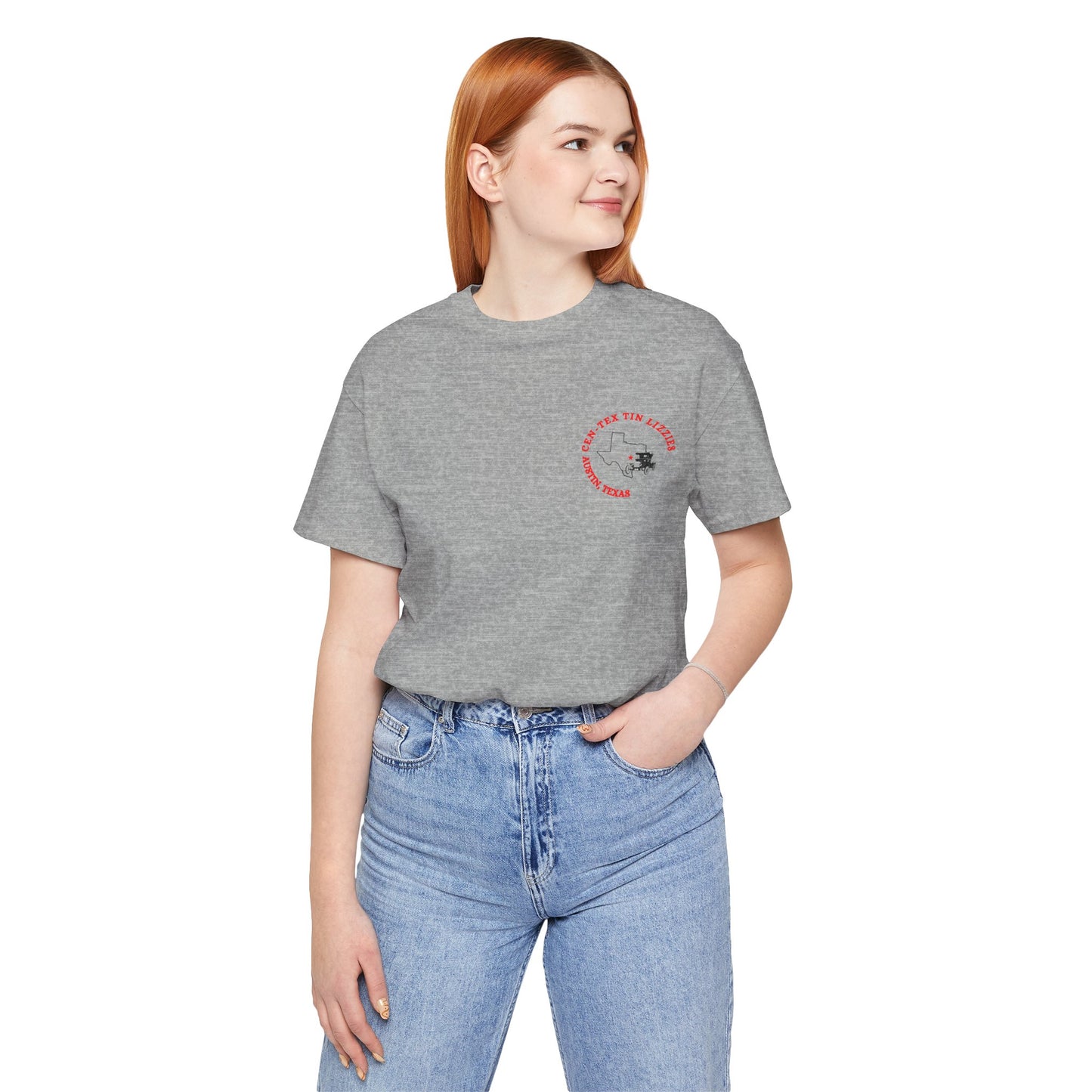 Cen-Tex Tin Lizzies (front and back print) Unisex Jersey Short Sleeve Tee