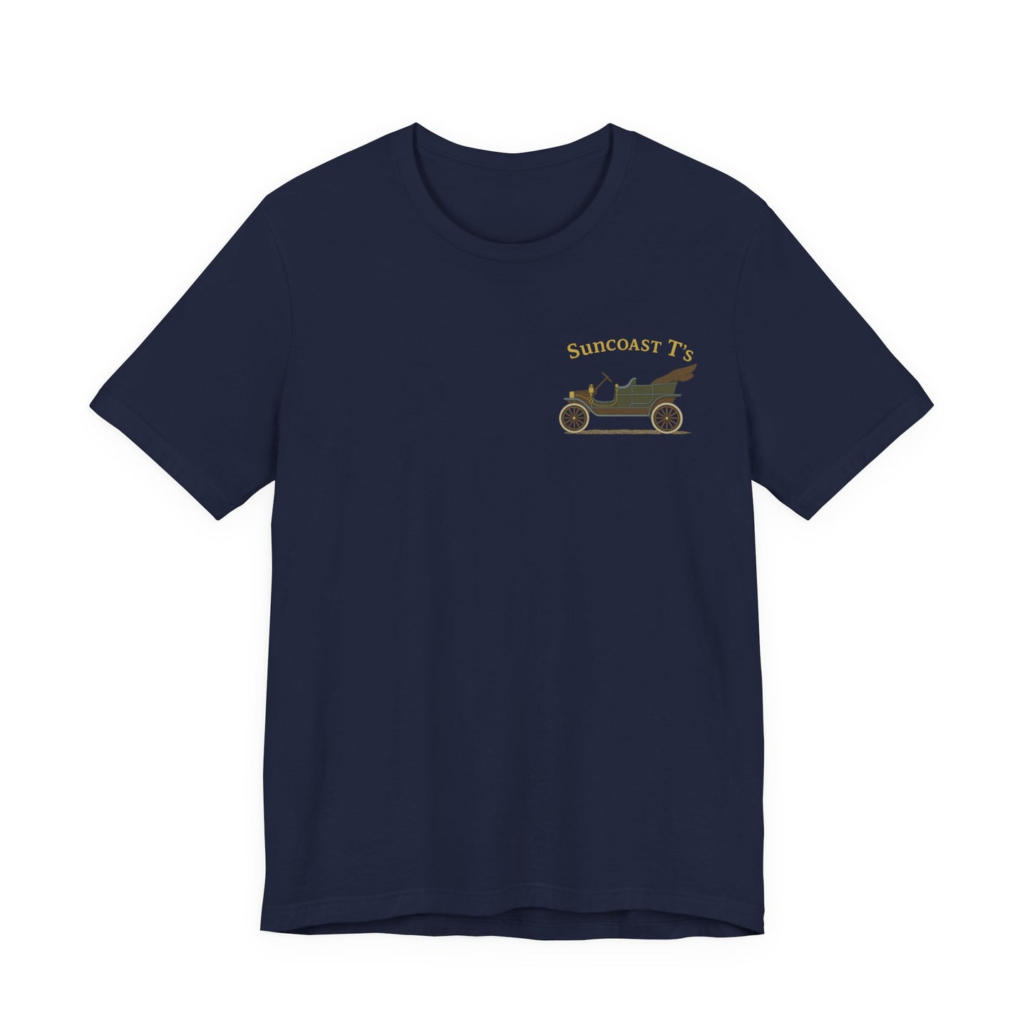 Suncoast T's (small logo) - Unisex Jersey Short Sleeve Tee