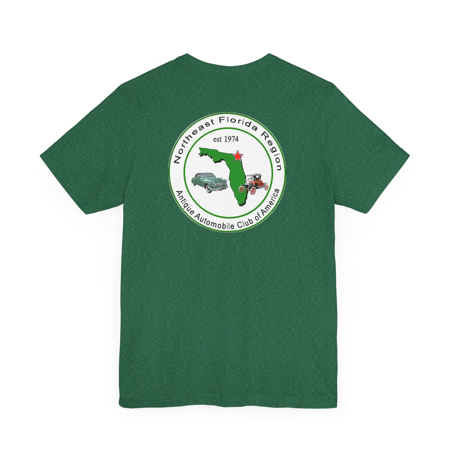 Northeast Florida Region AACA (front and back logos) - Unisex Jersey Shirt for Car Enthusiasts