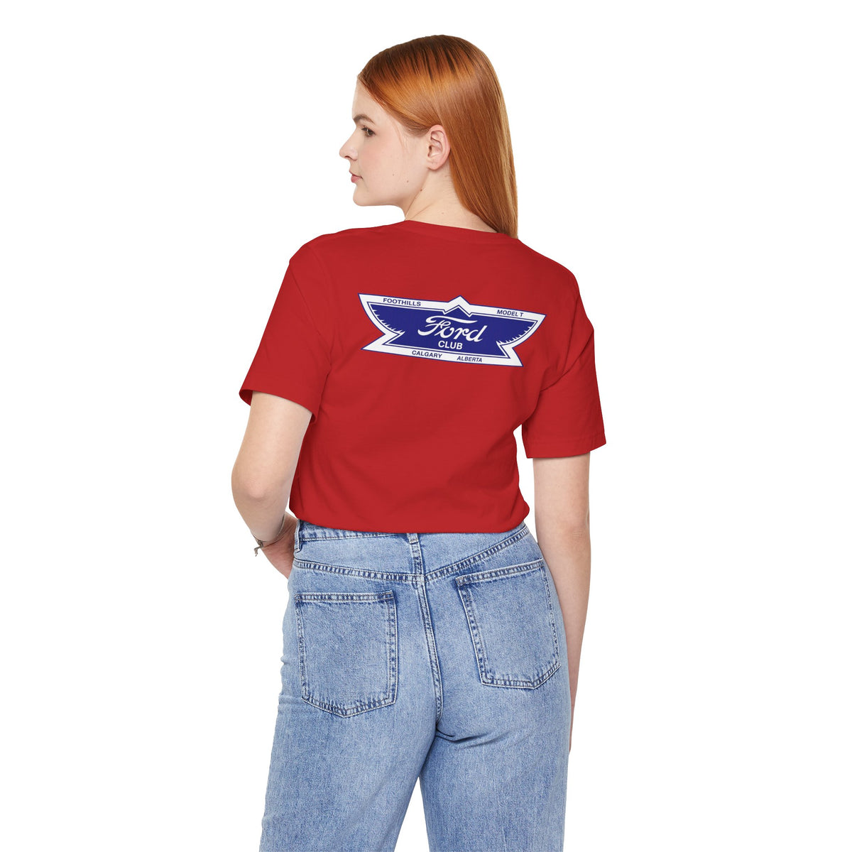 Foothills Model T Club Unisex Soft Tee - Front and Back Logos