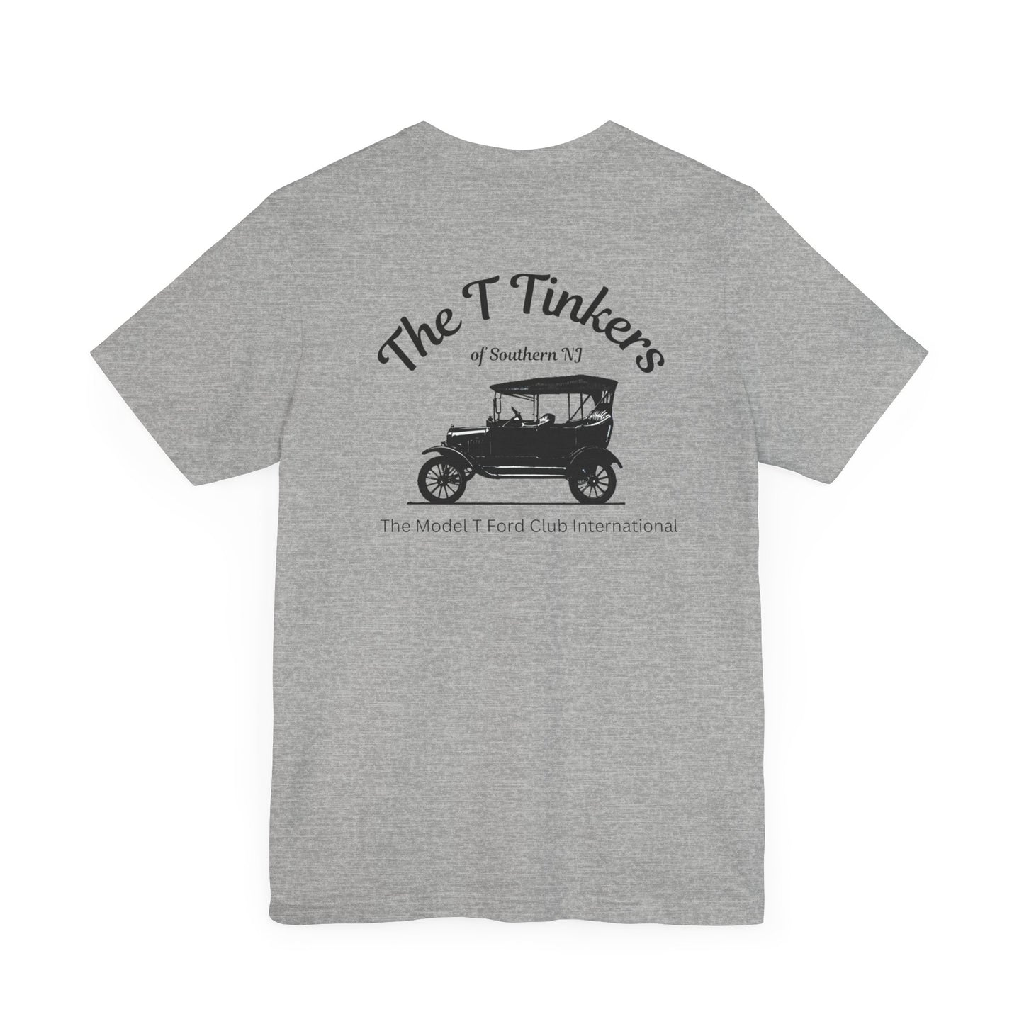 The T Tinkers of Southern NJ (front and back print) Unisex Jersey Short Sleeve Tee