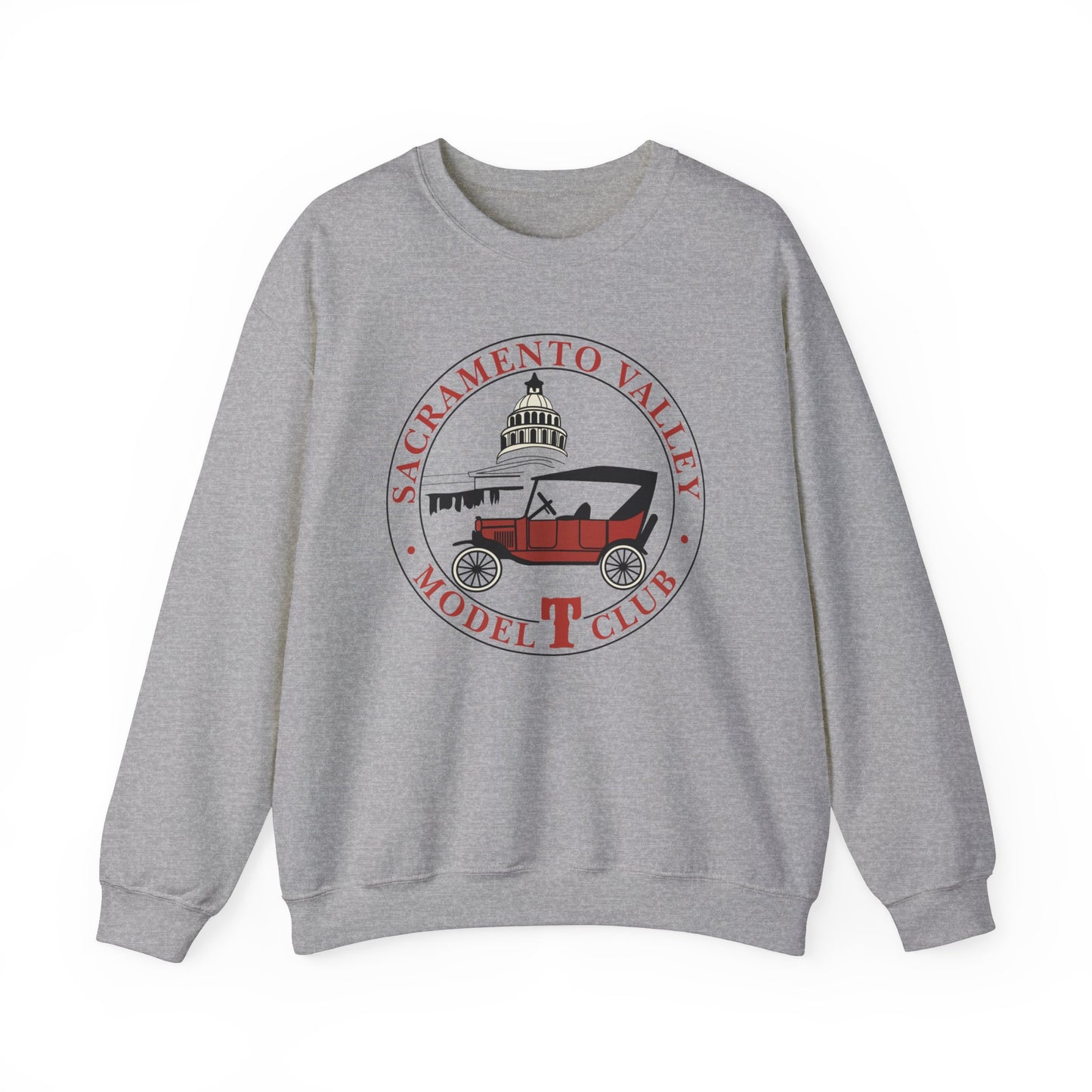 Sacramento Valley Model T Club (front and back logo) Unisex Heavy Blend™ Crewneck Sweatshirt