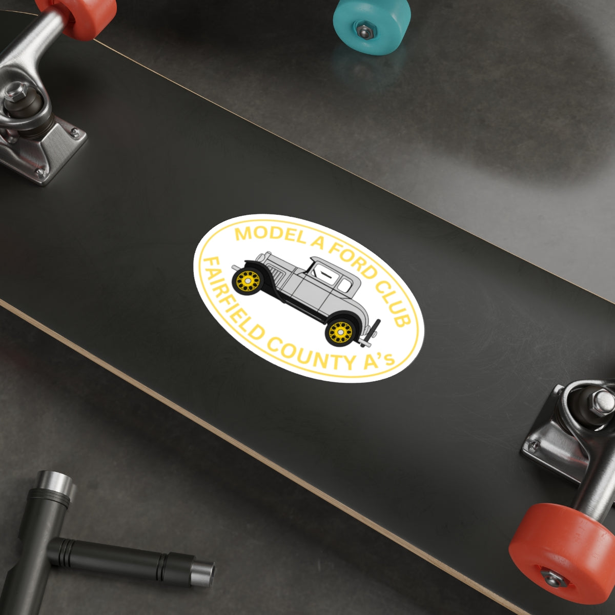 Fairfield County A's Model A Ford Club Die-Cut Sticker — Fairfield County A’s Vintage Car Decal