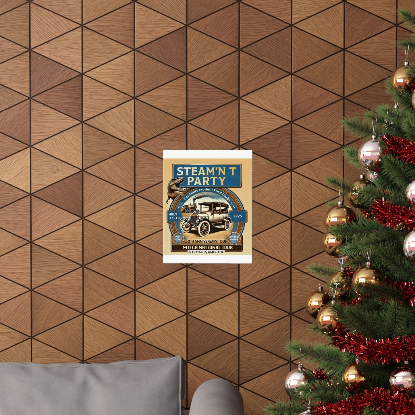 Foothills Model T Ford Club STEAM'N T PARTY Matte Poster