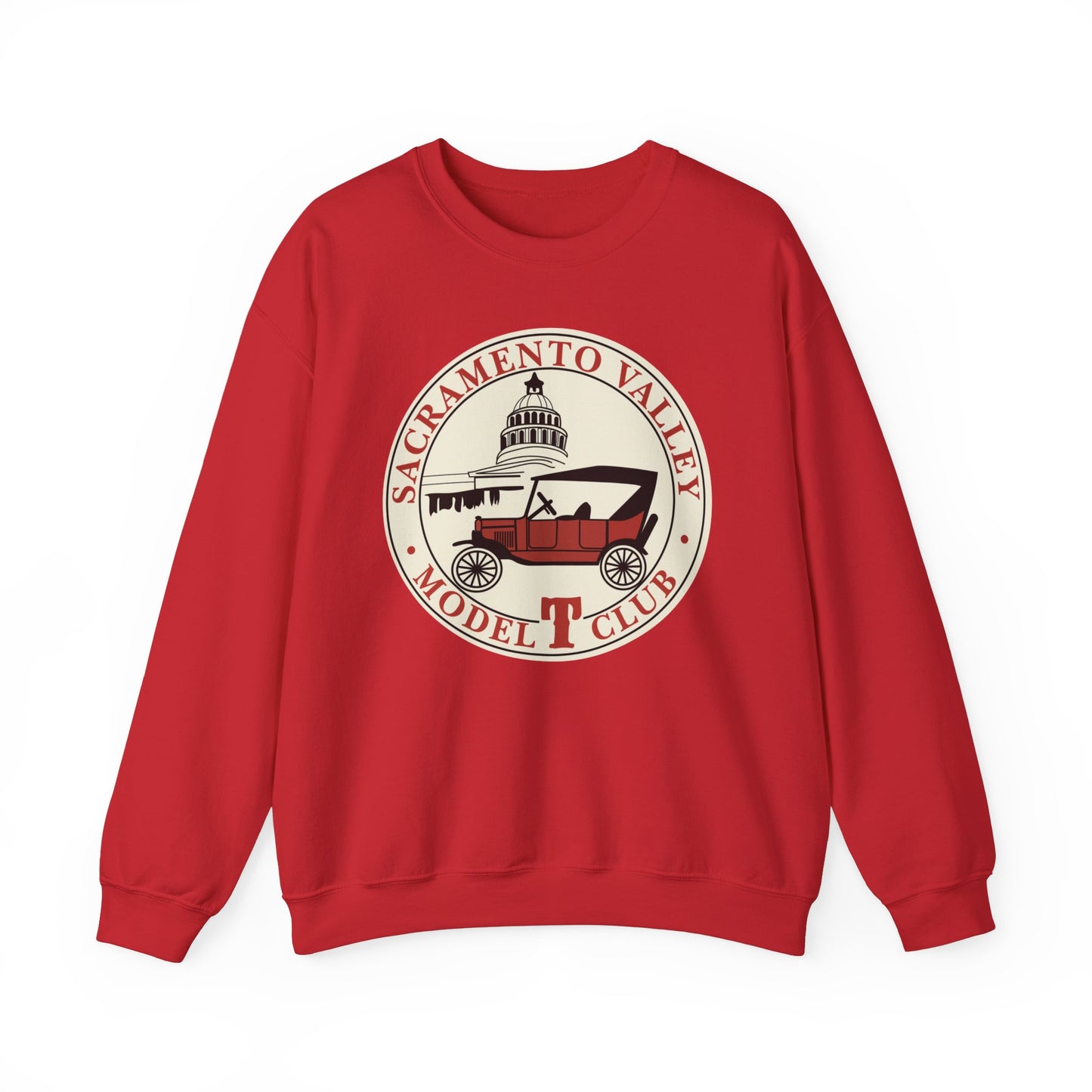 Sacramento Valley Model T Club (front and back logo) Unisex Heavy Blend™ Crewneck Sweatshirt