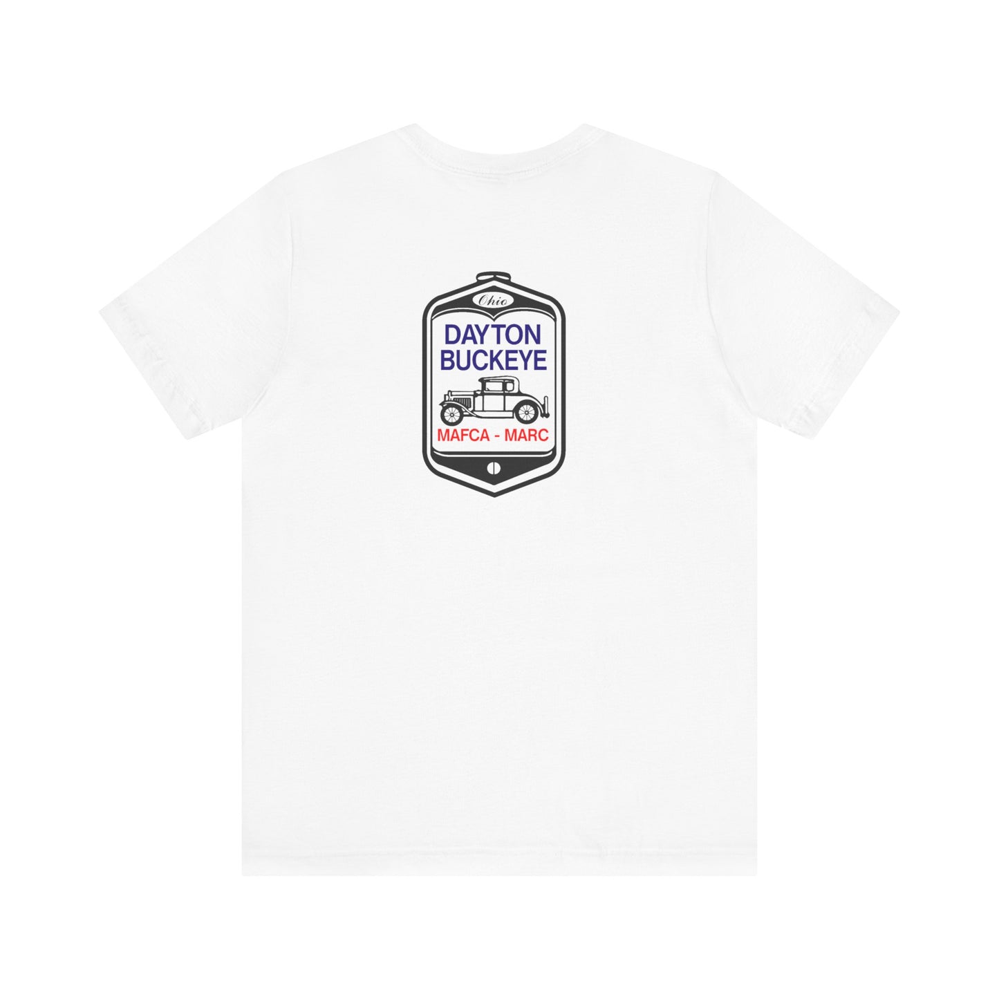 Dayton Buckeye (front and back logo) Unisex Jersey Short Sleeve Tee