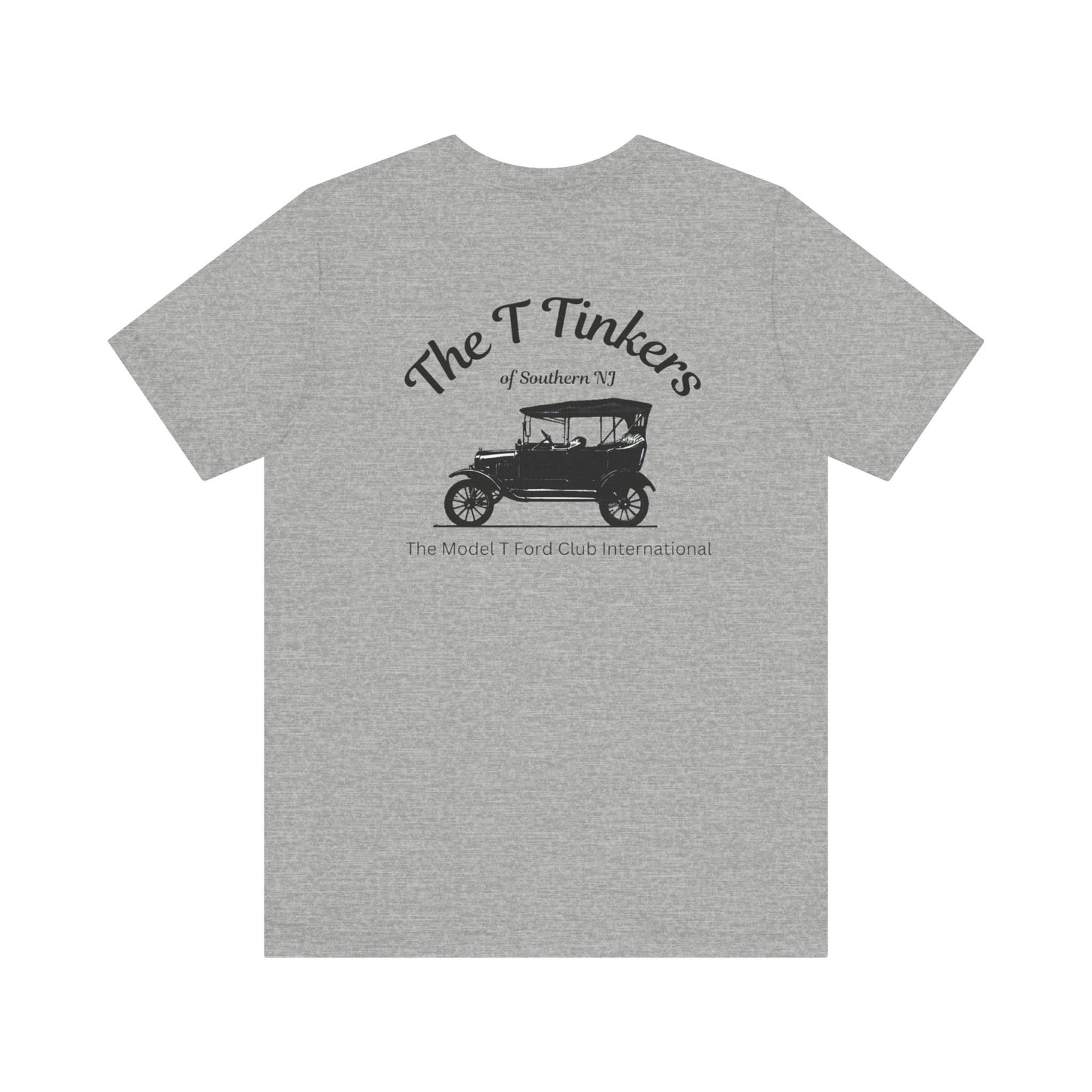 The T Tinkers of Southern NJ (front and back print) Unisex Jersey Short Sleeve Tee