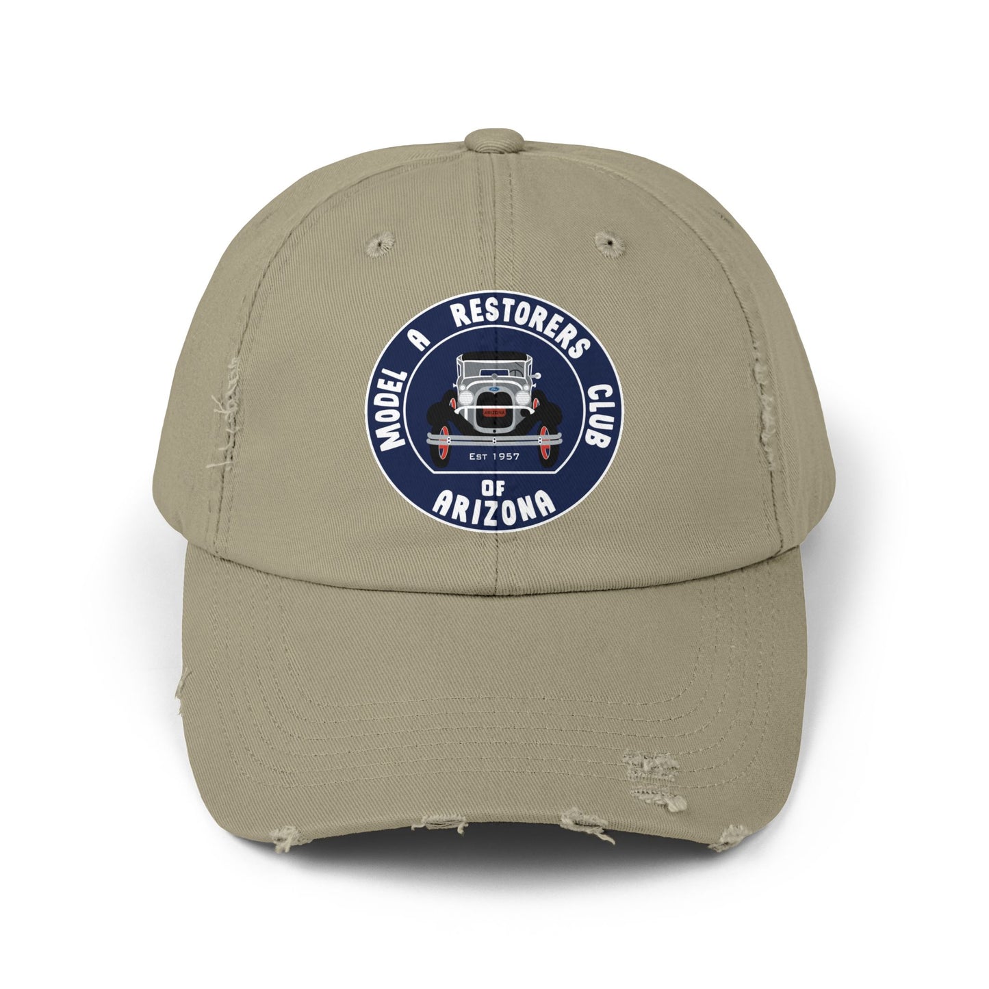MARC of Arizona Unisex Distressed Cap - Model A Restoration Club of Arizona Emblem