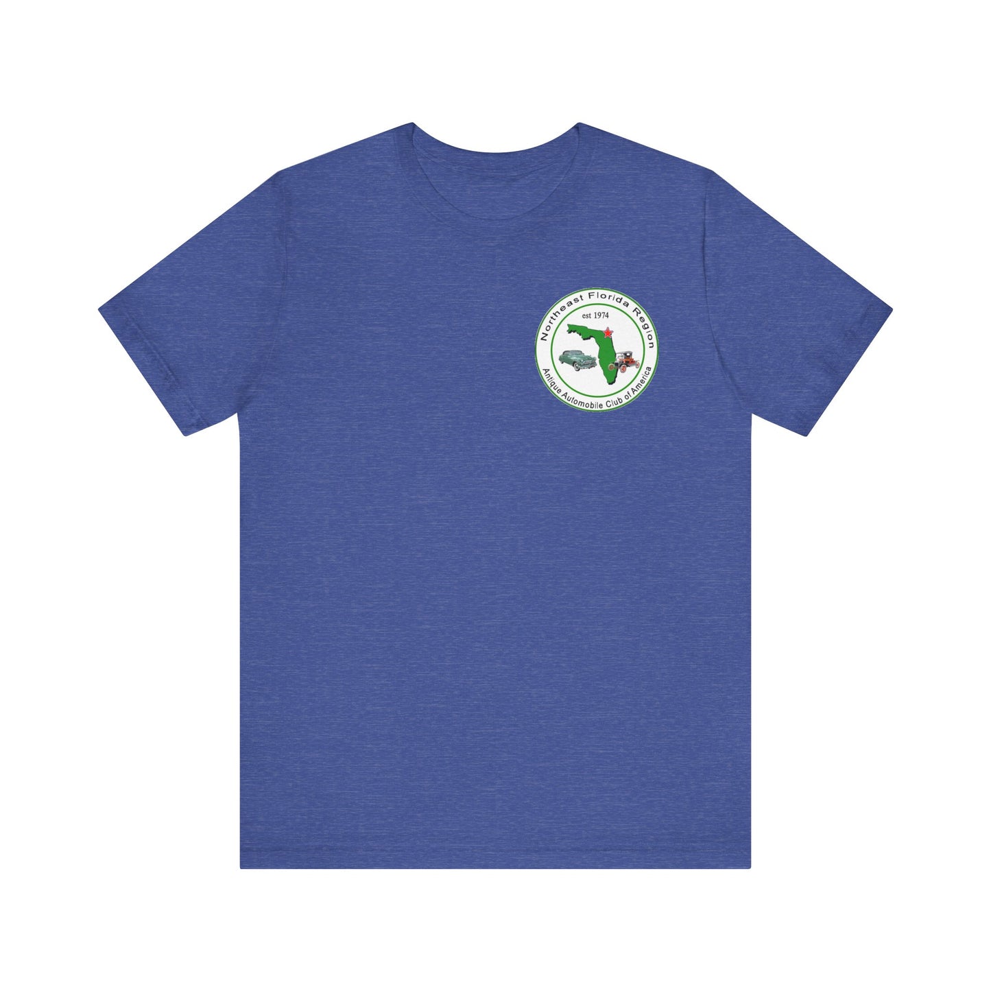 Northeast Florida Region AACA (front and back logos) - Unisex Jersey Shirt for Car Enthusiasts