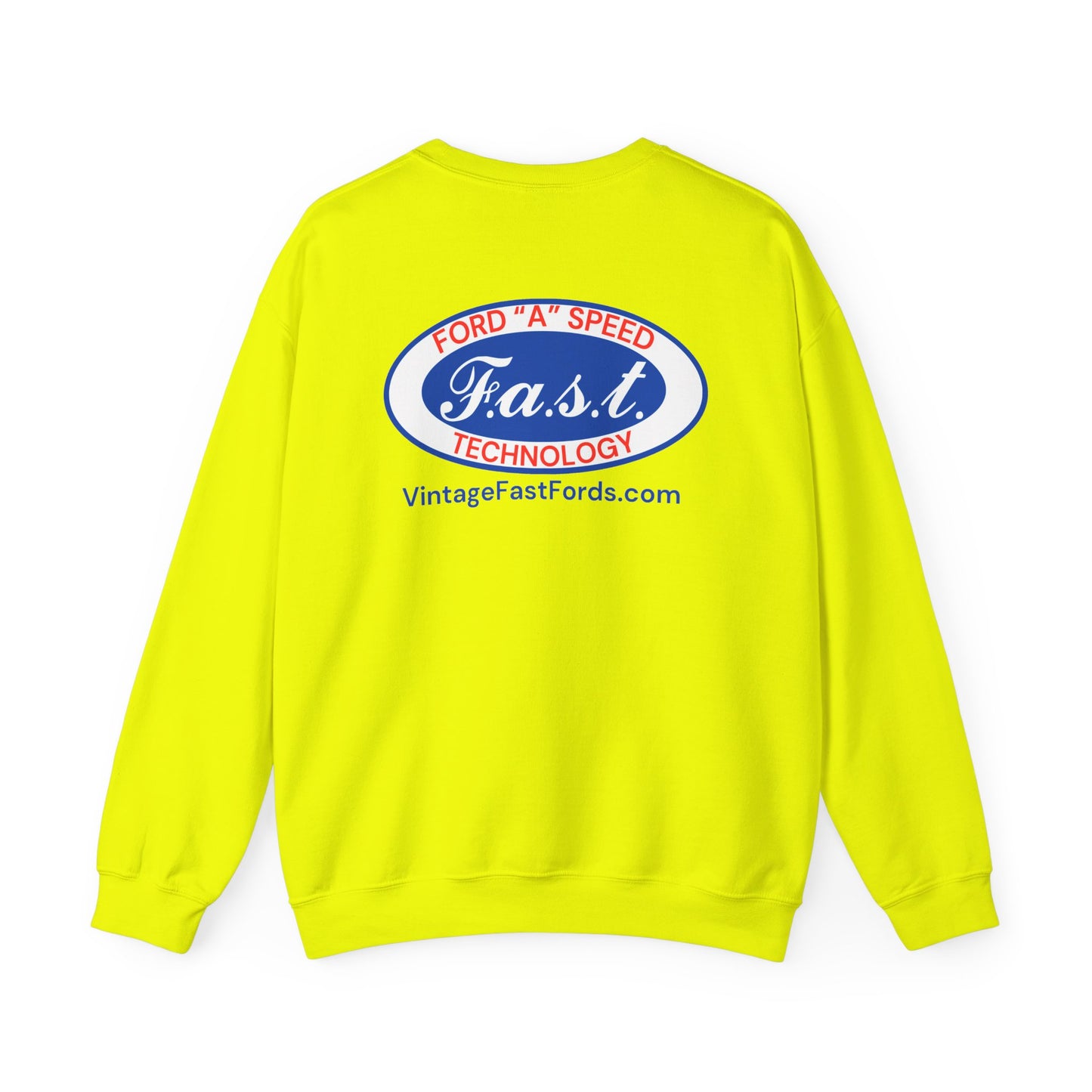 F.A.S.T. Ford "A" Speed Technology (front & back logo) Unisex Crewneck Sweatshirt