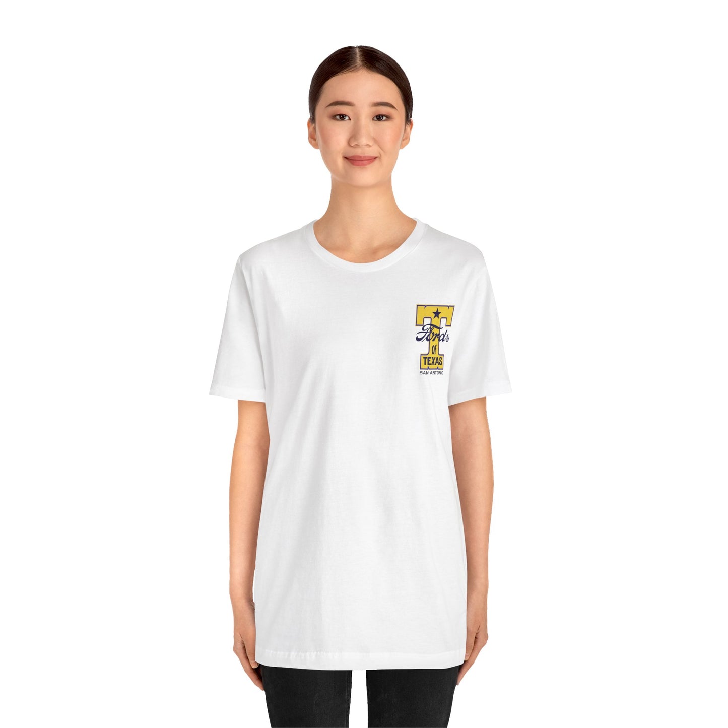T Fords of Texas (front and back print) Unisex Jersey Short Sleeve Tee
