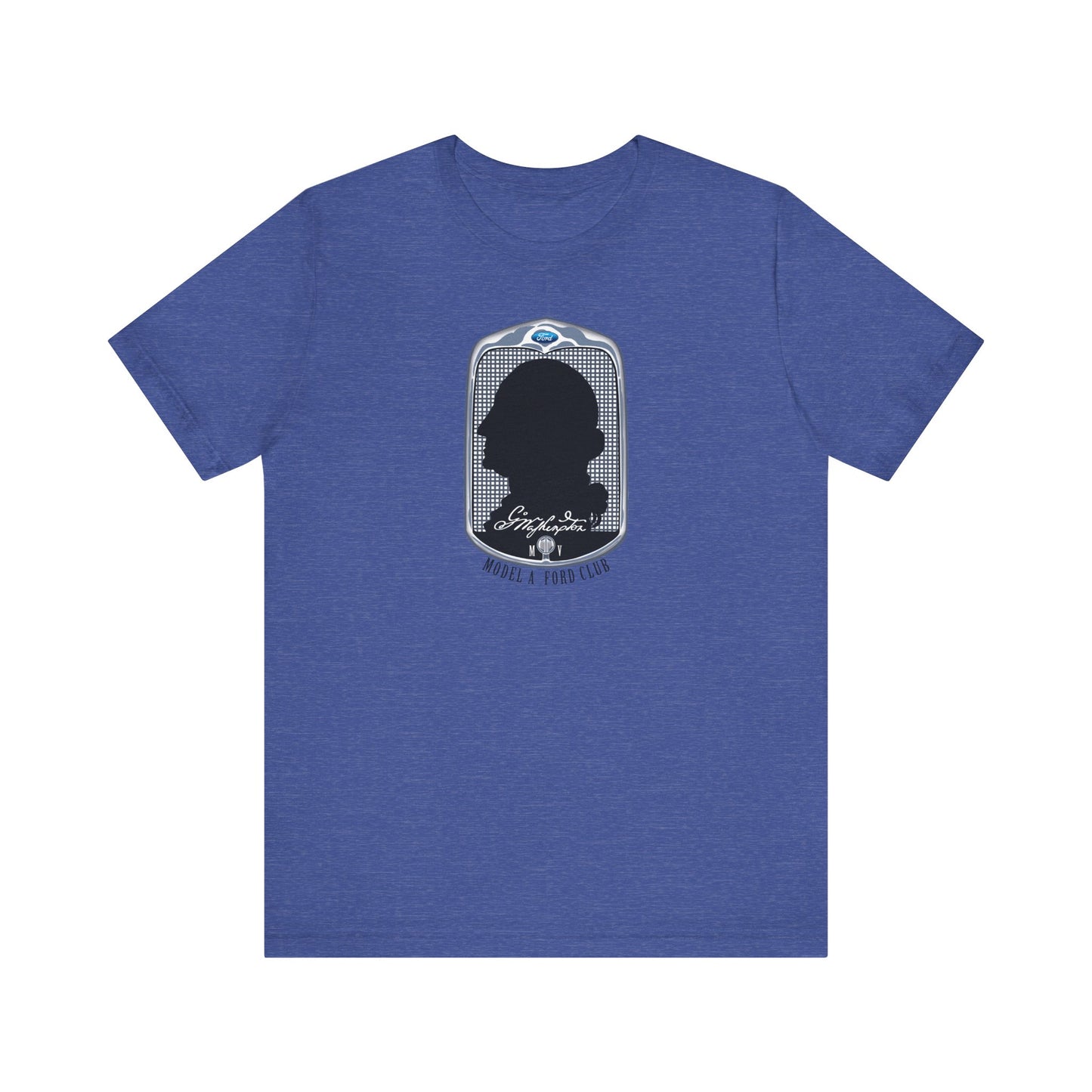 George Washington Model A Ford Club (front black logo) Unisex Jersey Short Sleeve Tee