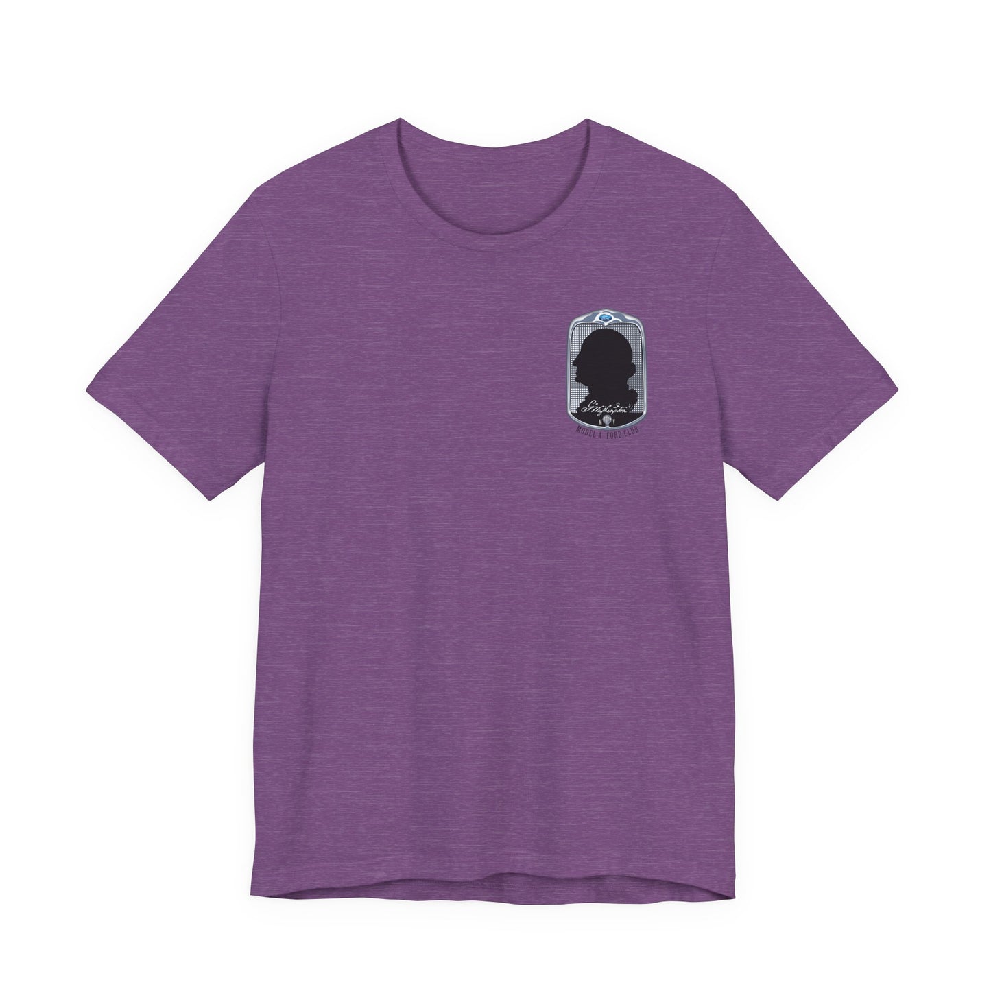 George Washington Model A Ford Club (front and back black logo) Unisex Jersey Short Sleeve Tee