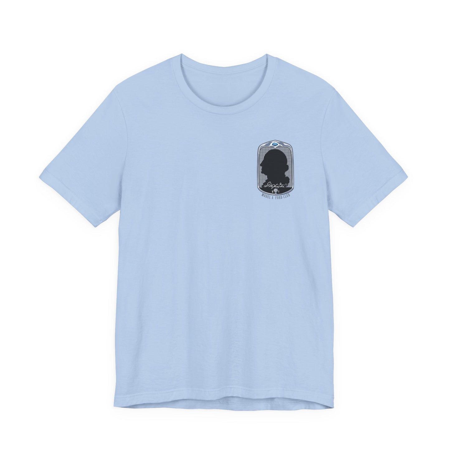 George Washington Model A Ford Club (front and back black logo) Unisex Jersey Short Sleeve Tee